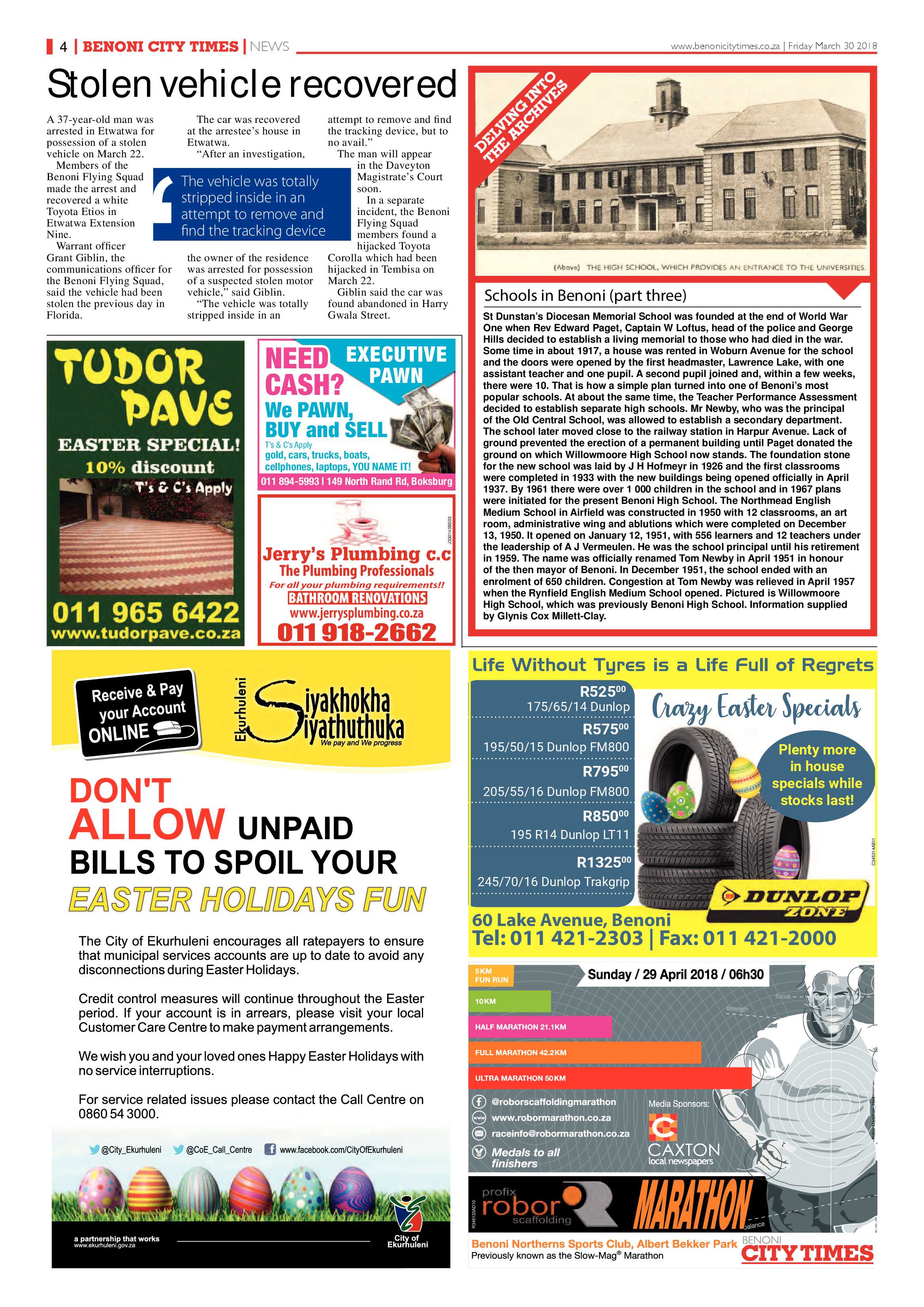 Benoni City Times 29 March 2018 page 4