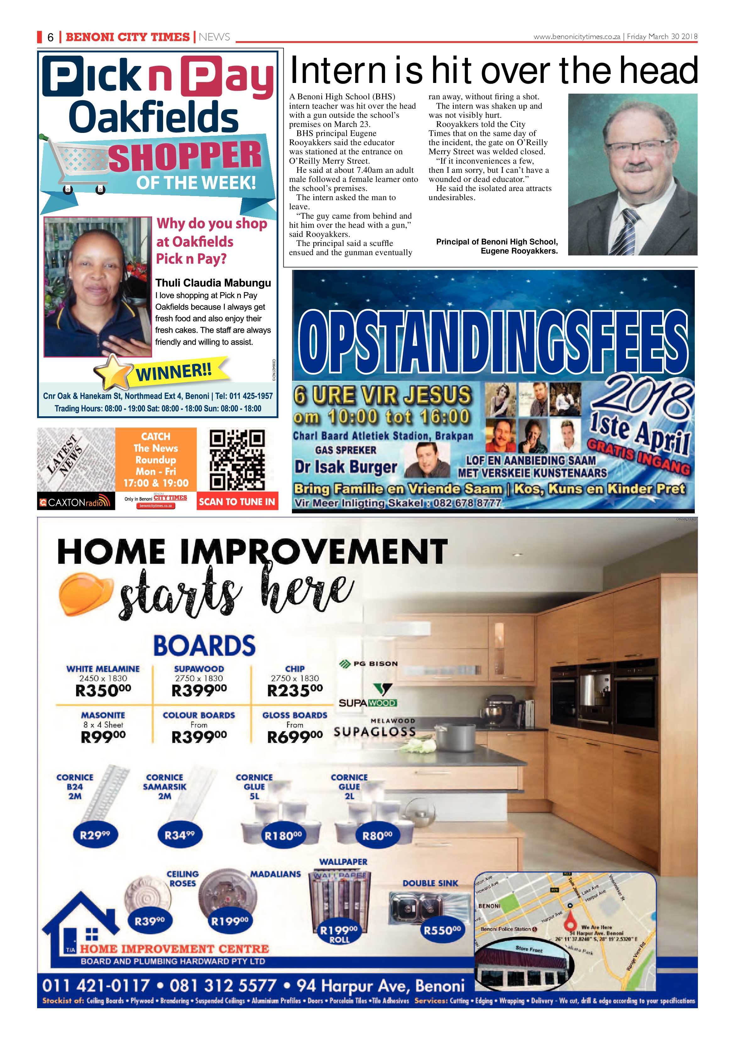 Benoni City Times 29 March 2018 page 6