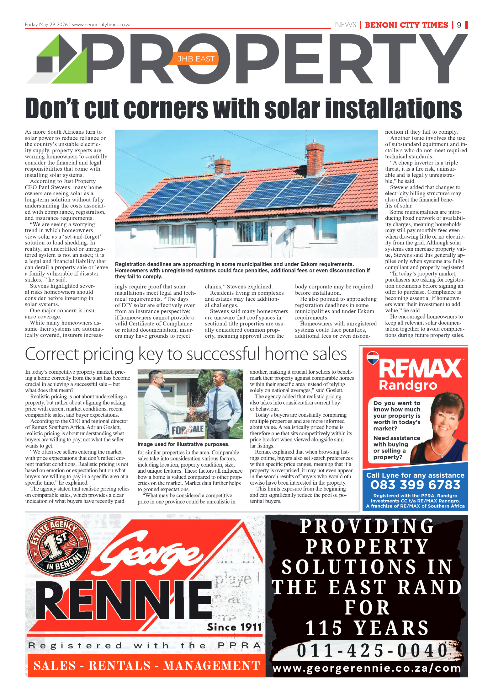 Benoni City Times 29 May 2026 page 9
