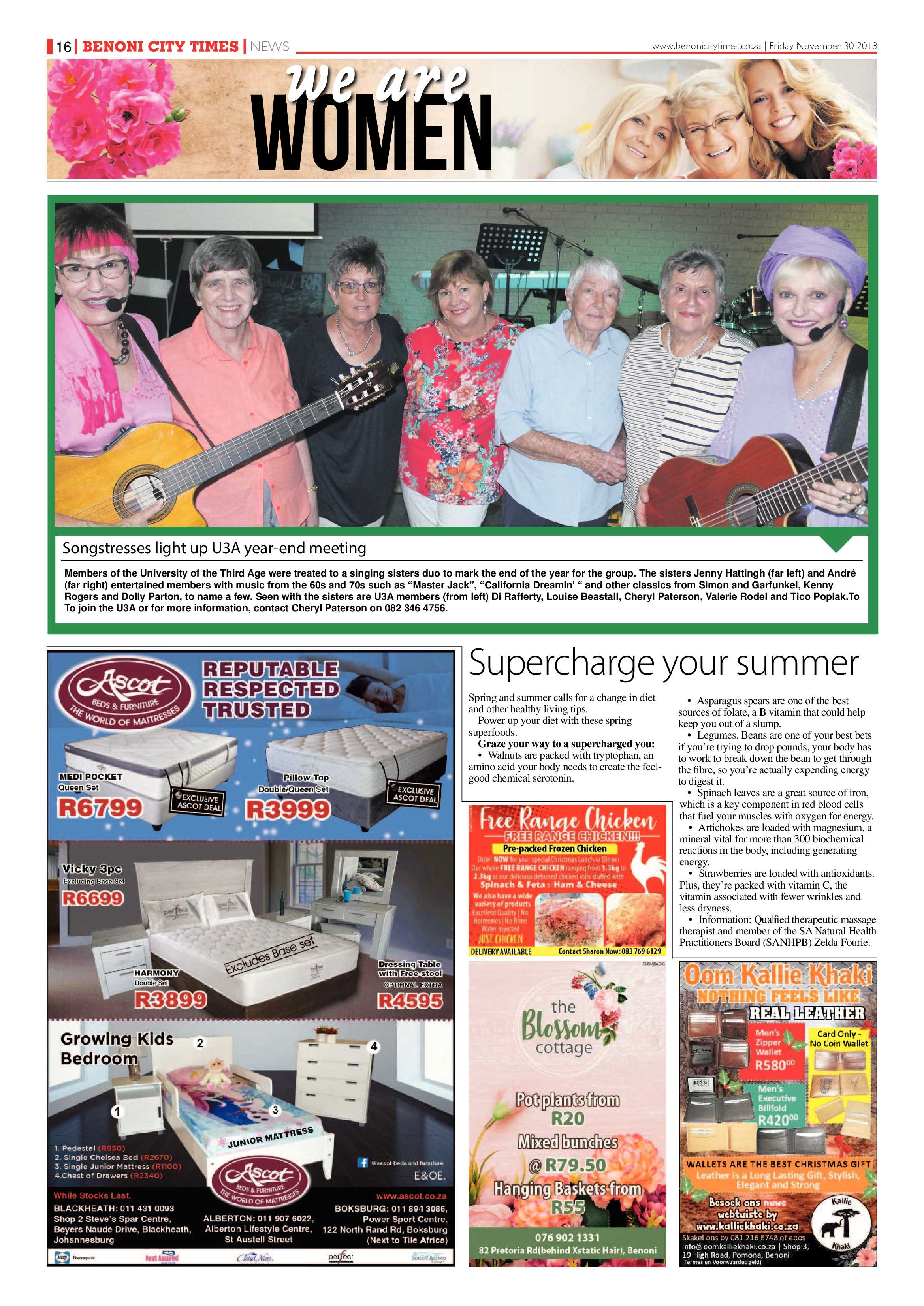 Benoni City Times 29 November 2018 page 16