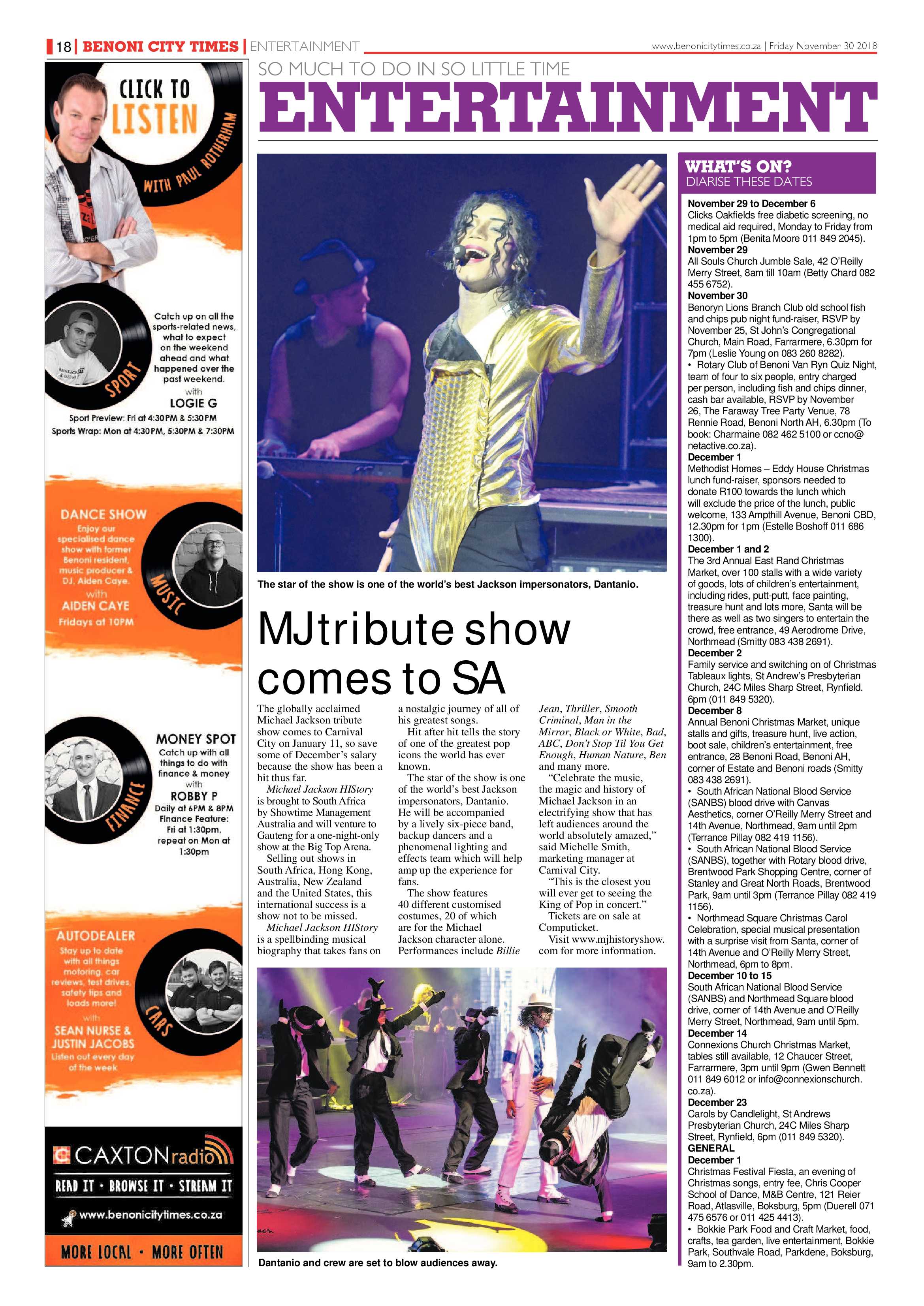 Benoni City Times 29 November 2018 page 18