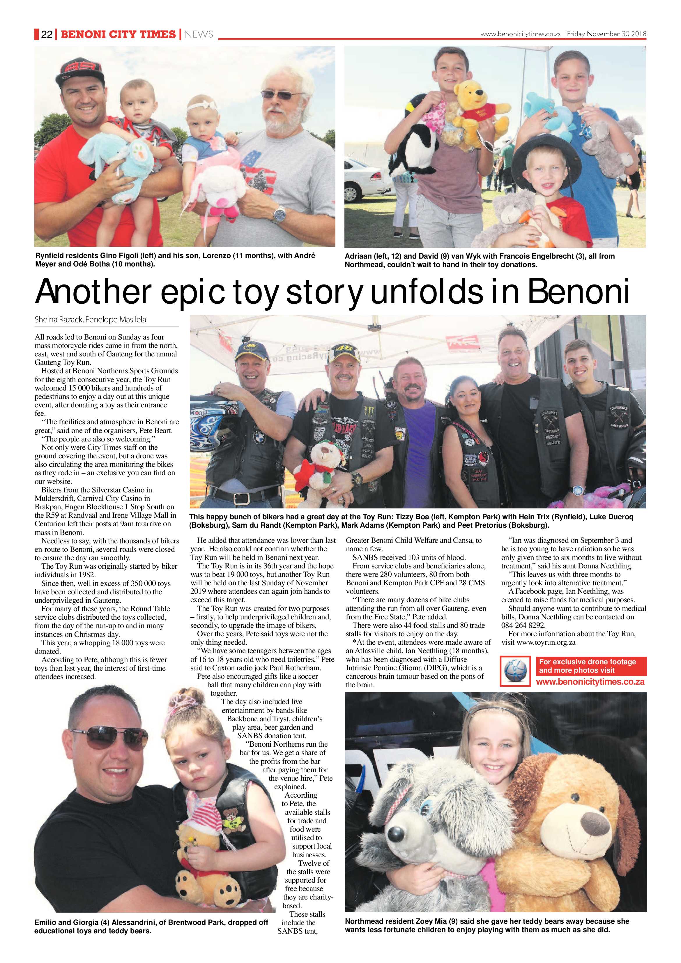 Benoni City Times 29 November 2018 page 22