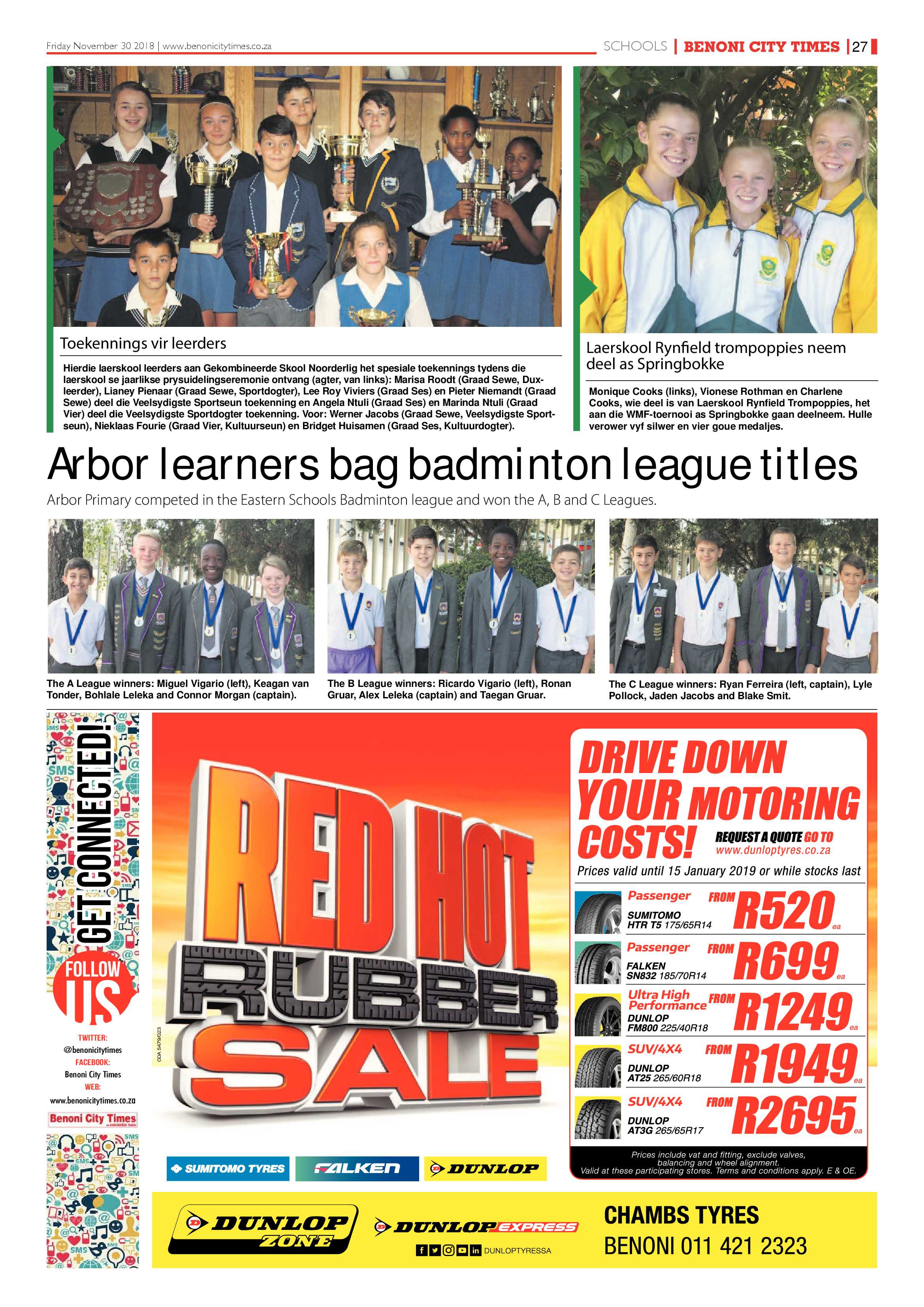 Benoni City Times 29 November 2018 page 27