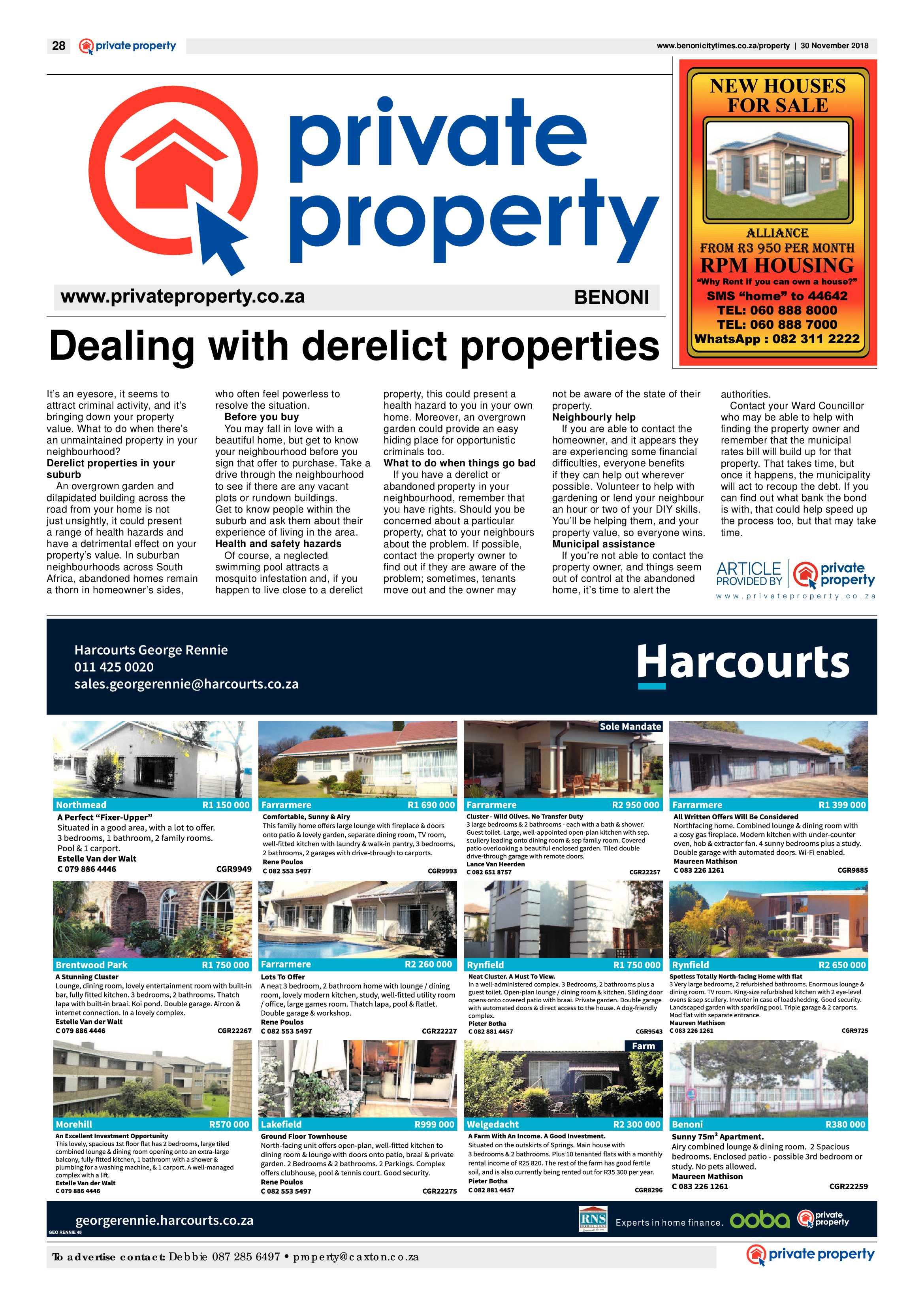 Benoni City Times 29 November 2018 page 28