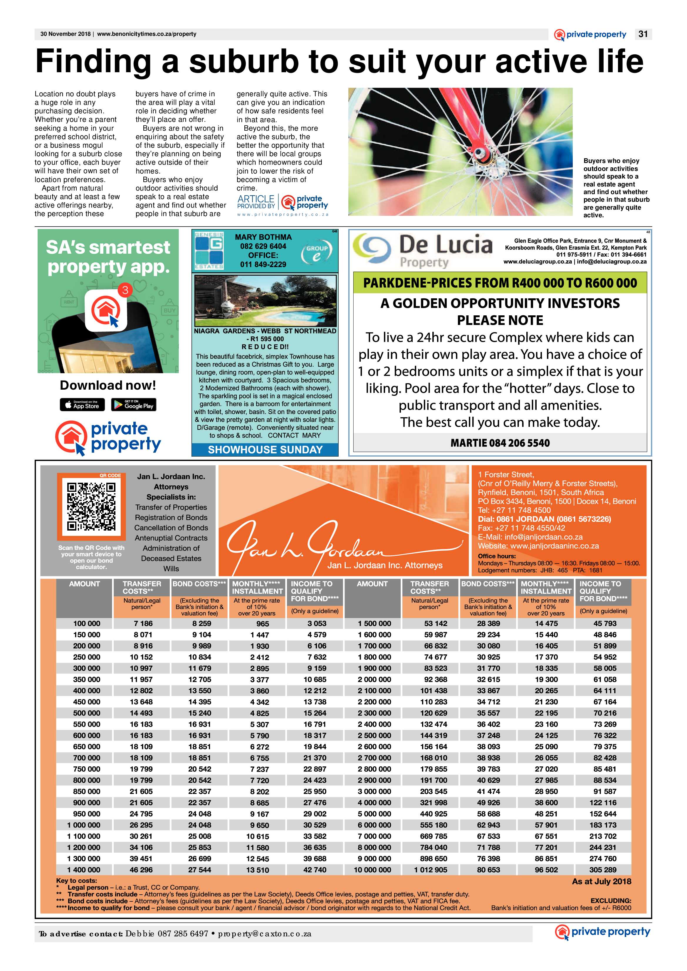 Benoni City Times 29 November 2018 page 31
