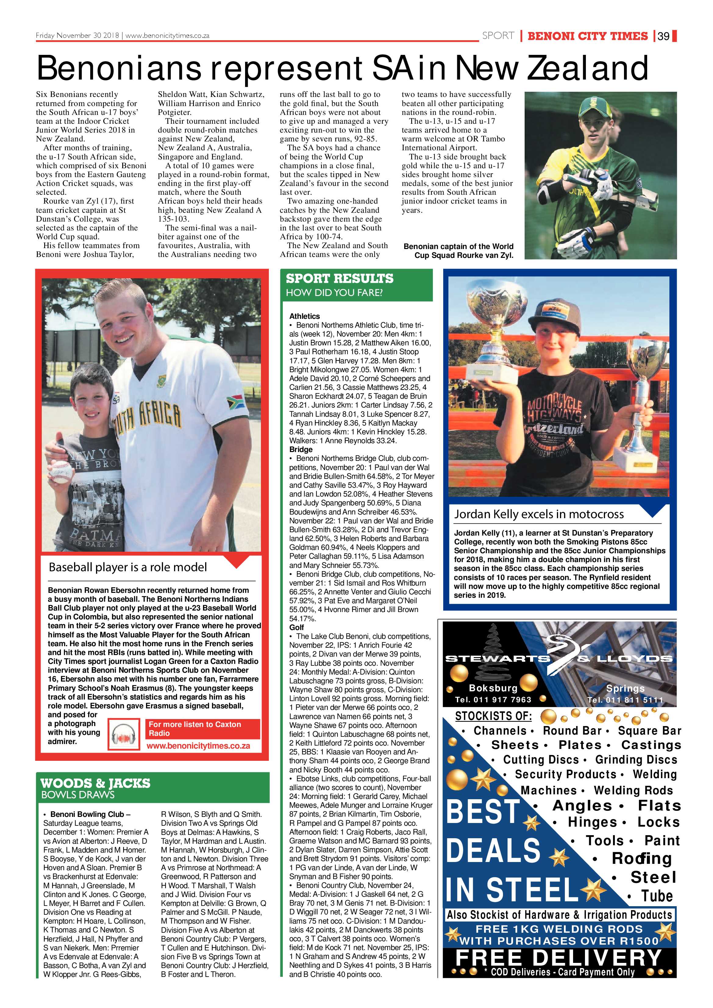 Benoni City Times 29 November 2018 page 39