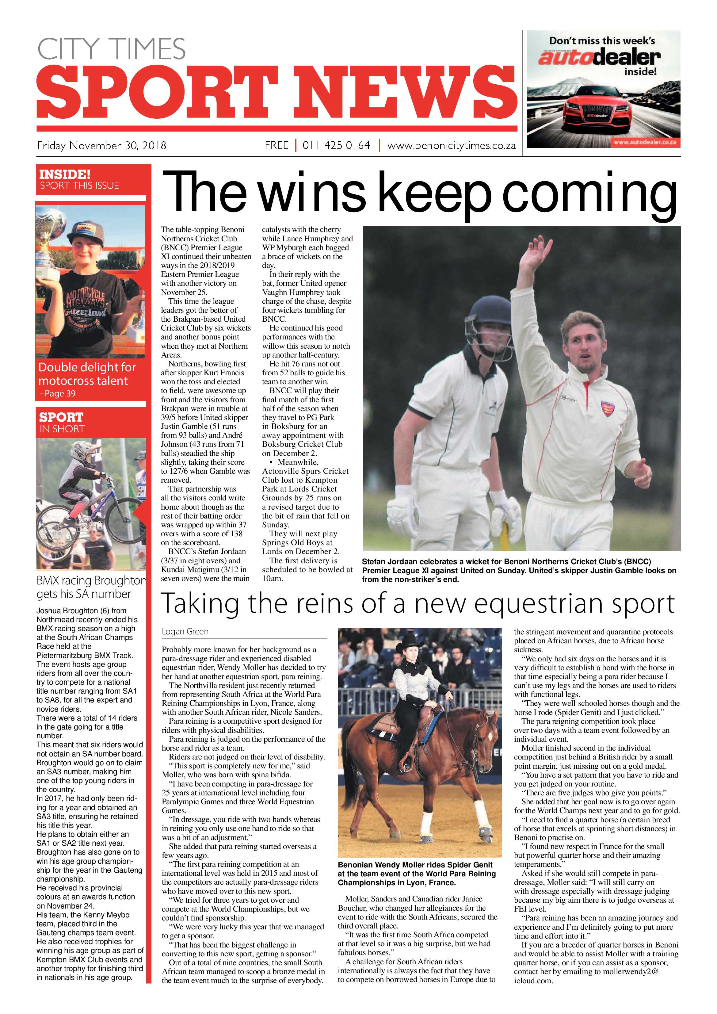 Benoni City Times 29 November 2018 page 40