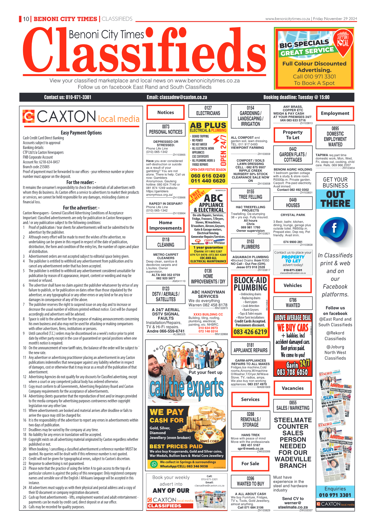Benoni City Times 29 November 2024 page 10