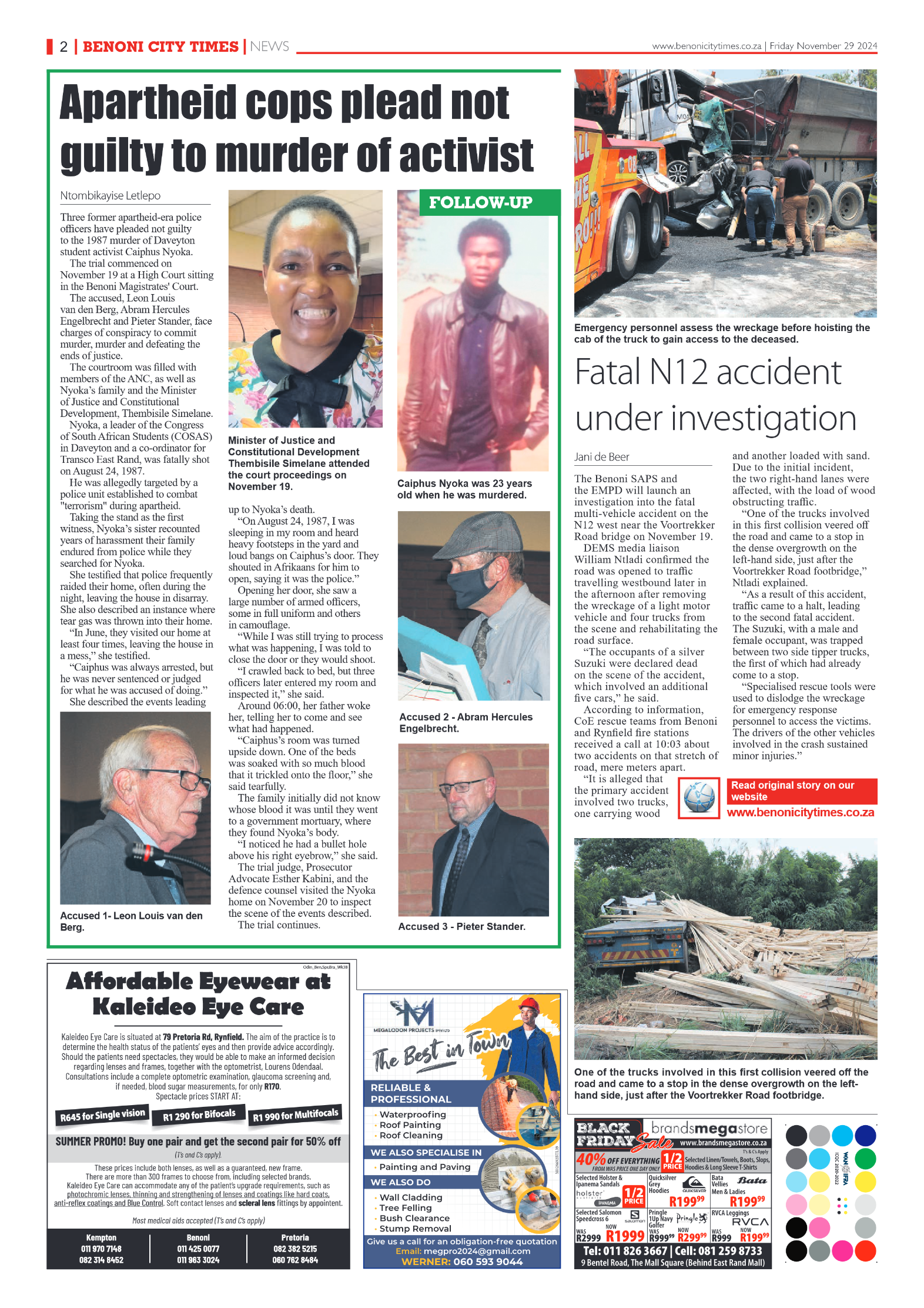 Benoni City Times 29 November 2024 page 2
