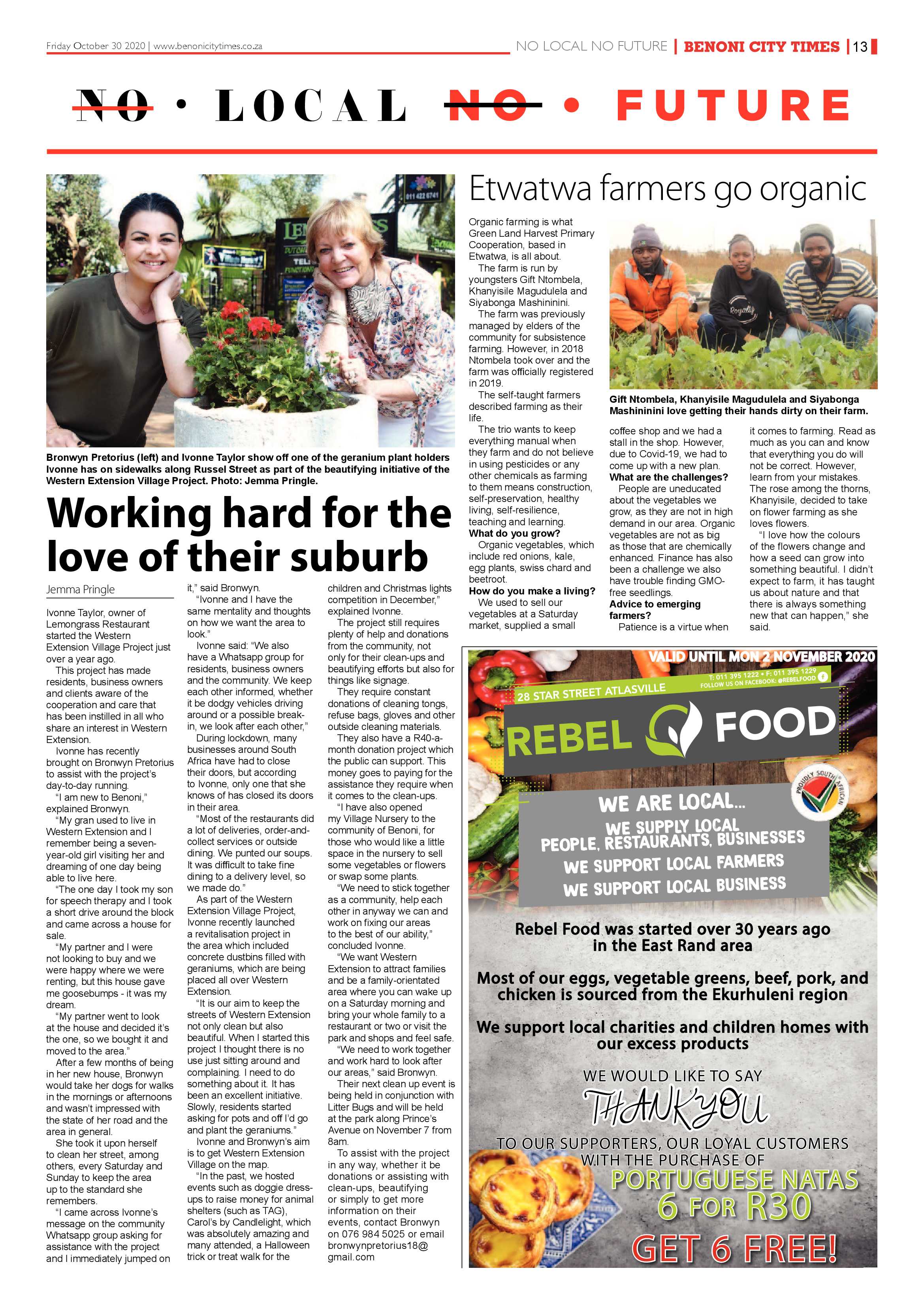 Benoni City Times 29 October 2020 page 13