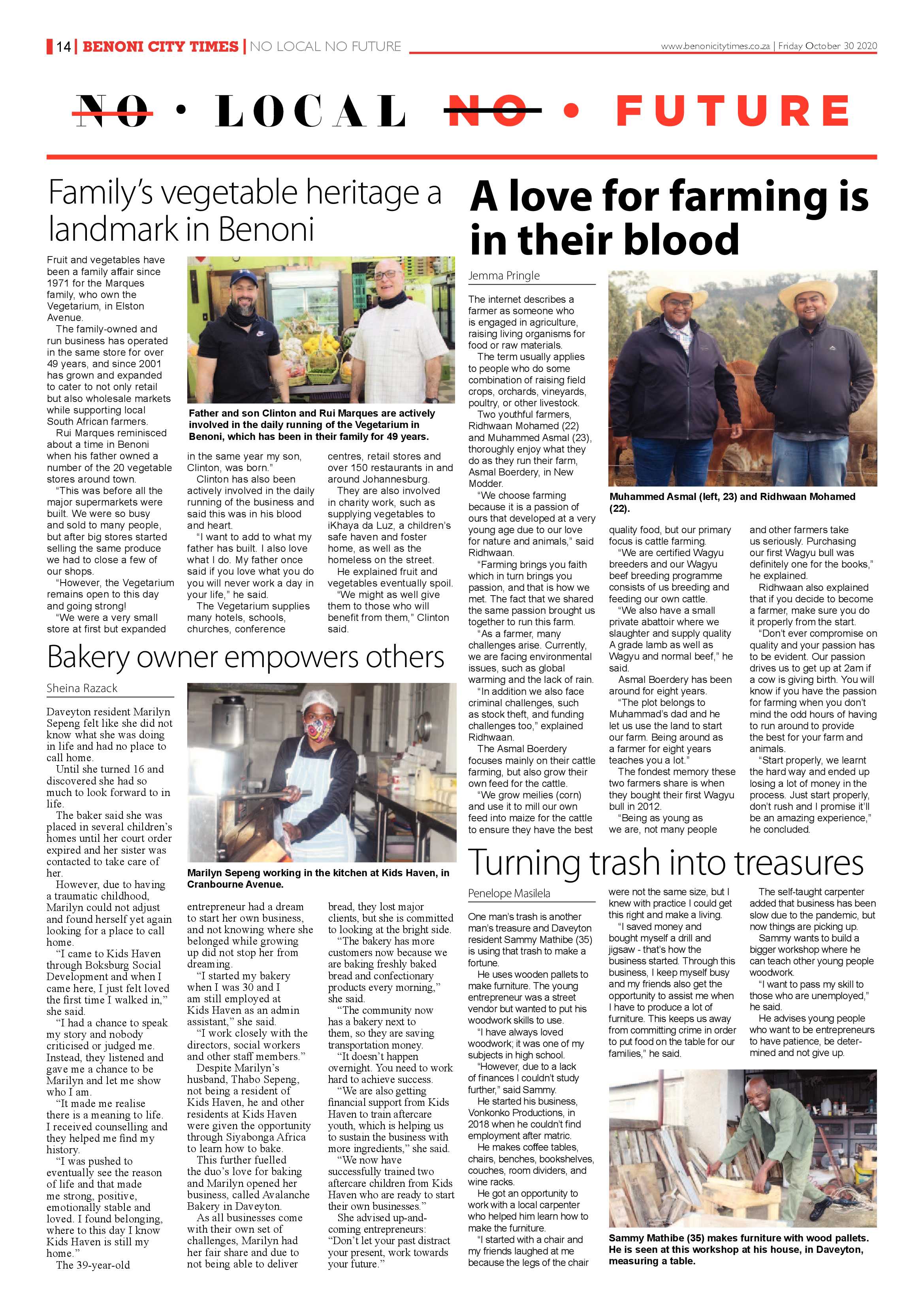 Benoni City Times 29 October 2020 page 14