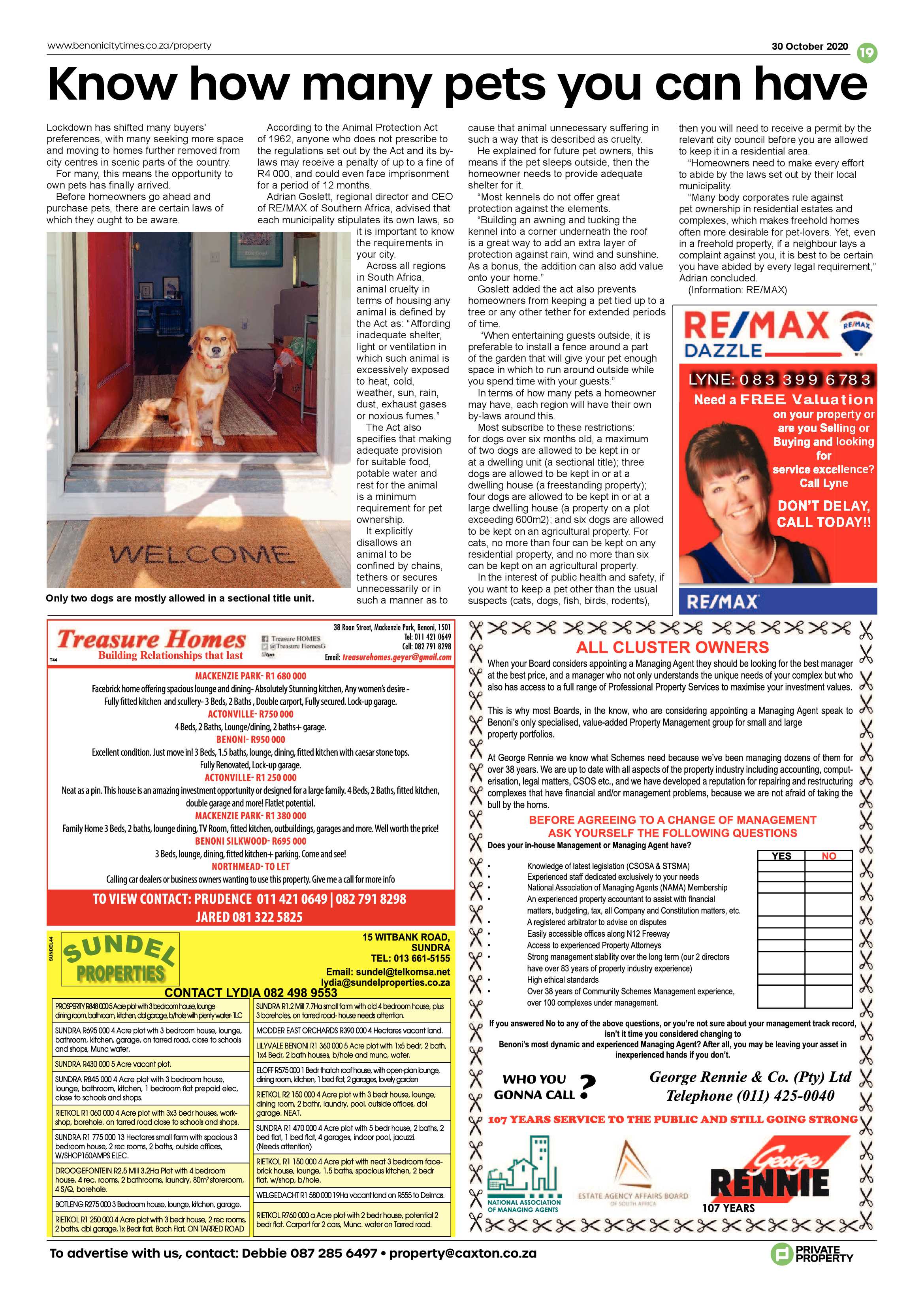 Benoni City Times 29 October 2020 page 19