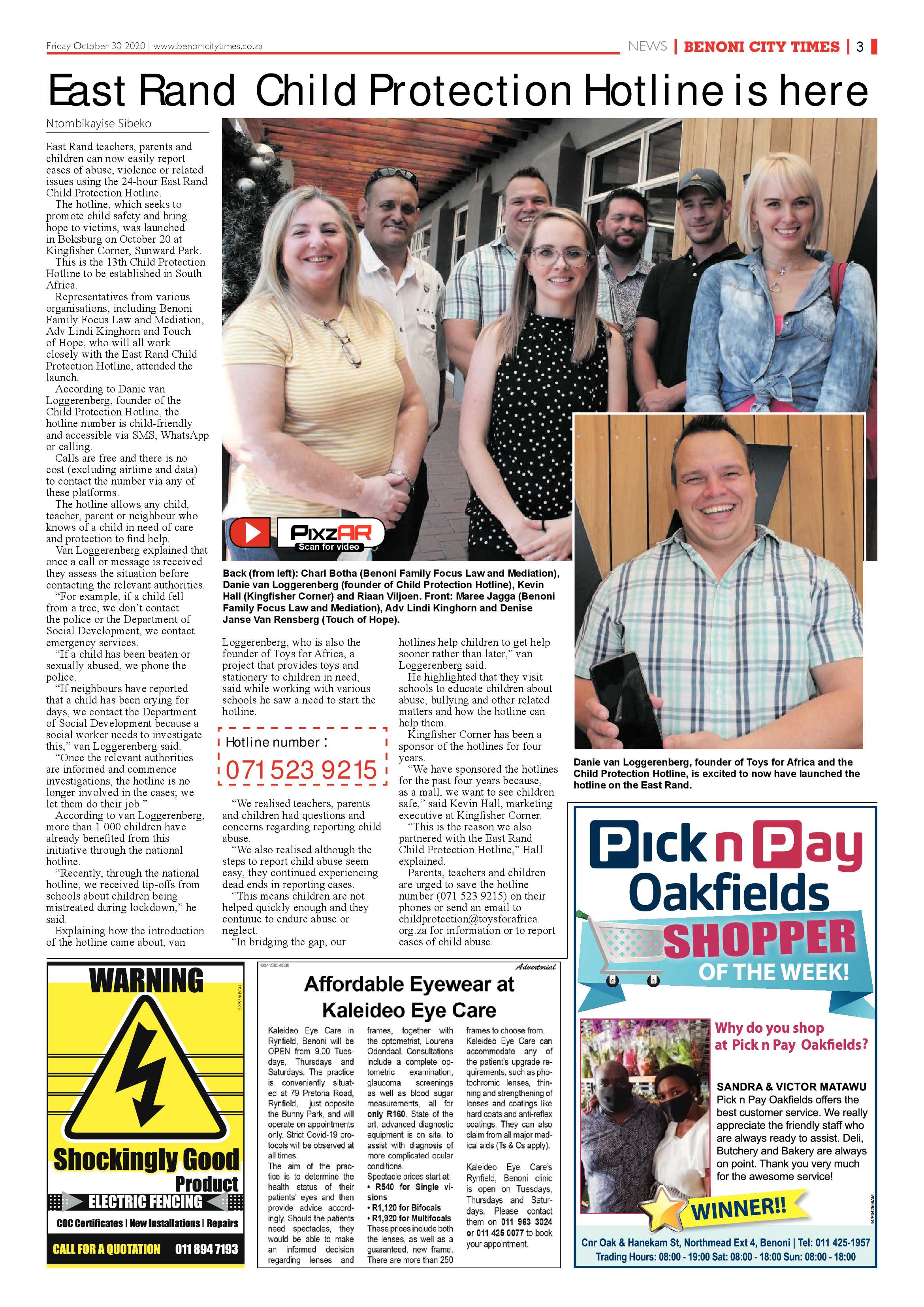 Benoni City Times 29 October 2020 page 3