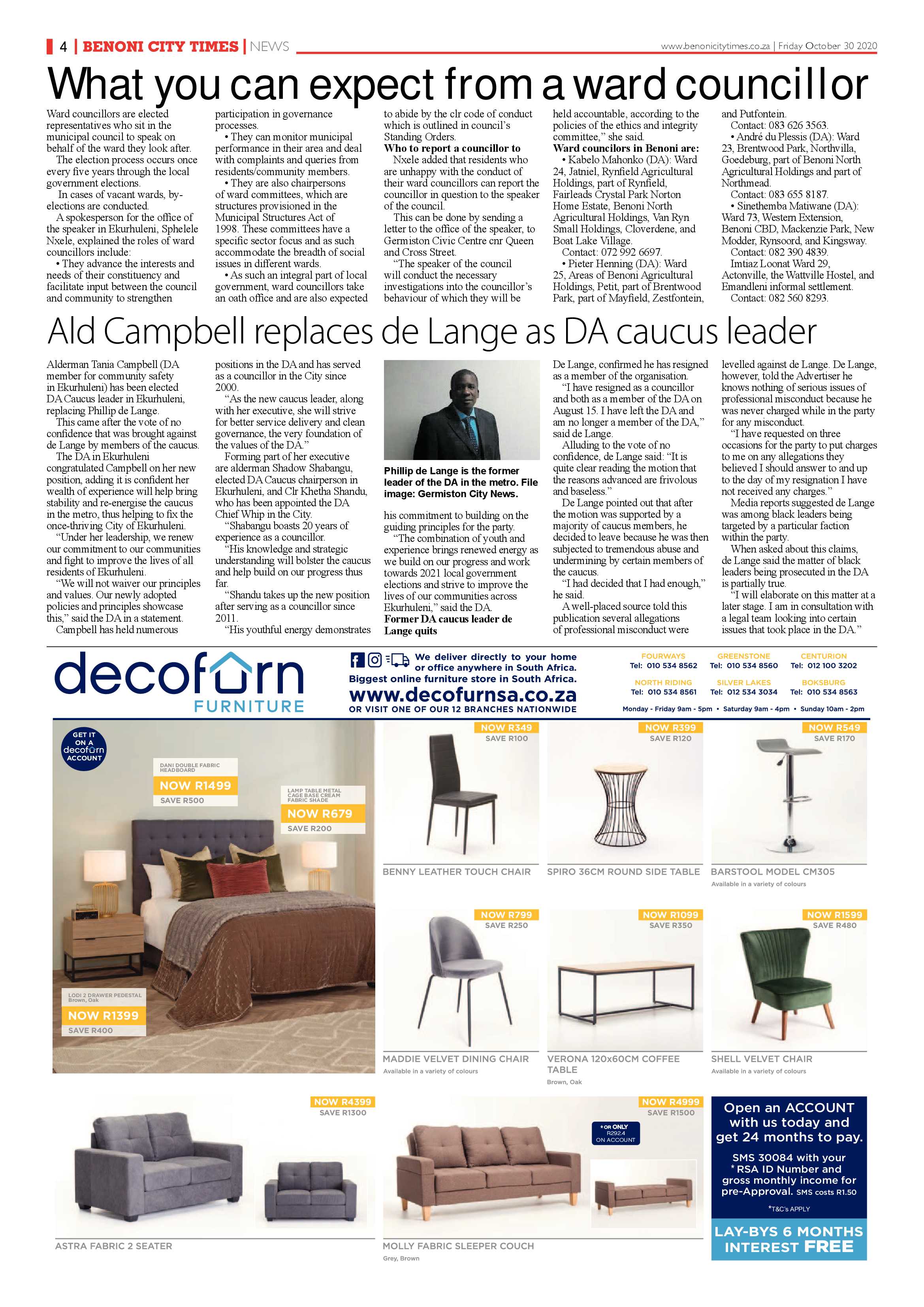 Benoni City Times 29 October 2020 page 4