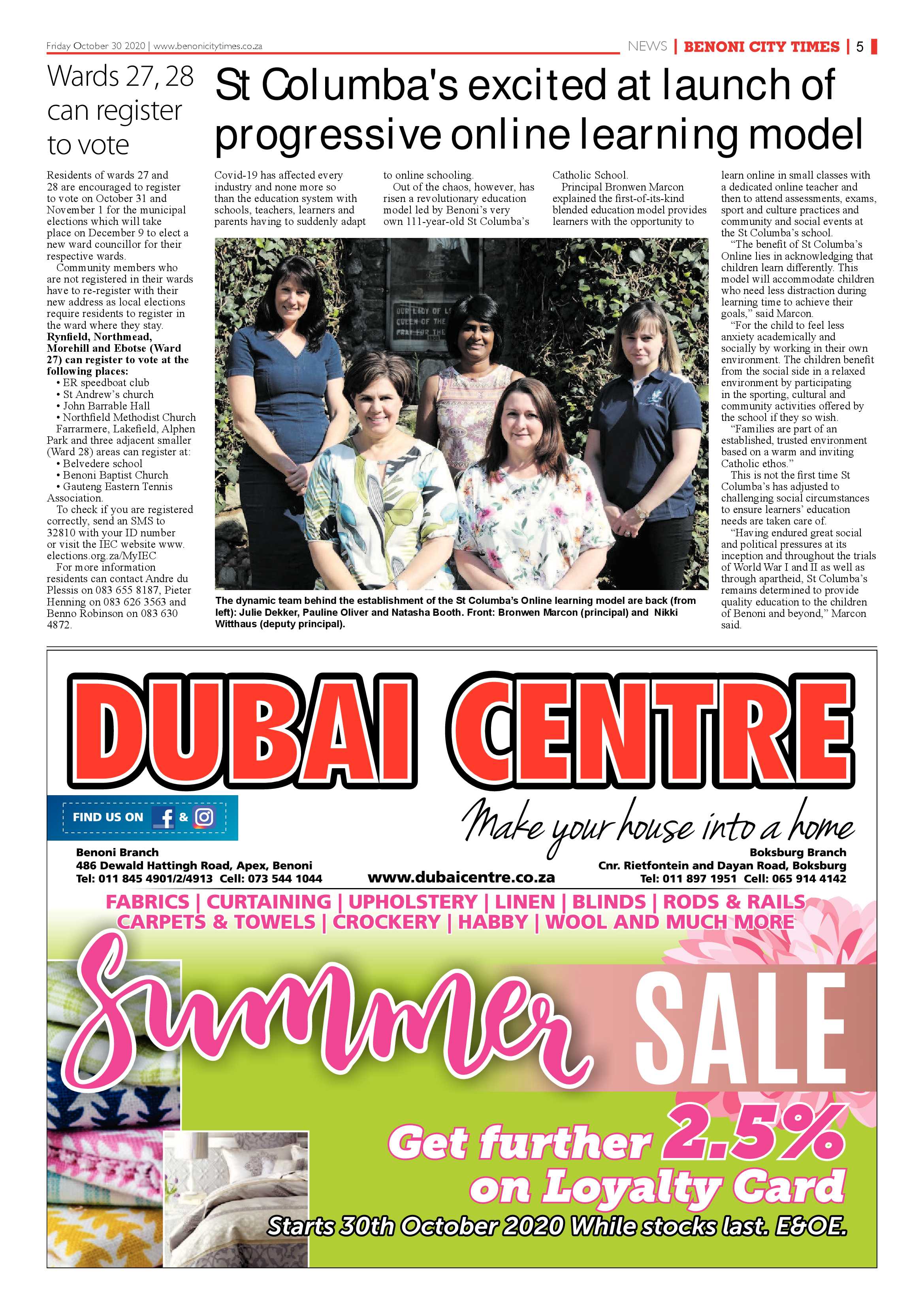 Benoni City Times 29 October 2020 page 5