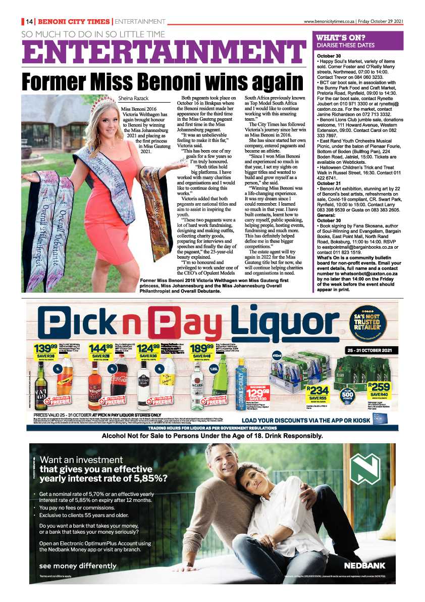 Benoni City Times 29 October 2021 page 15