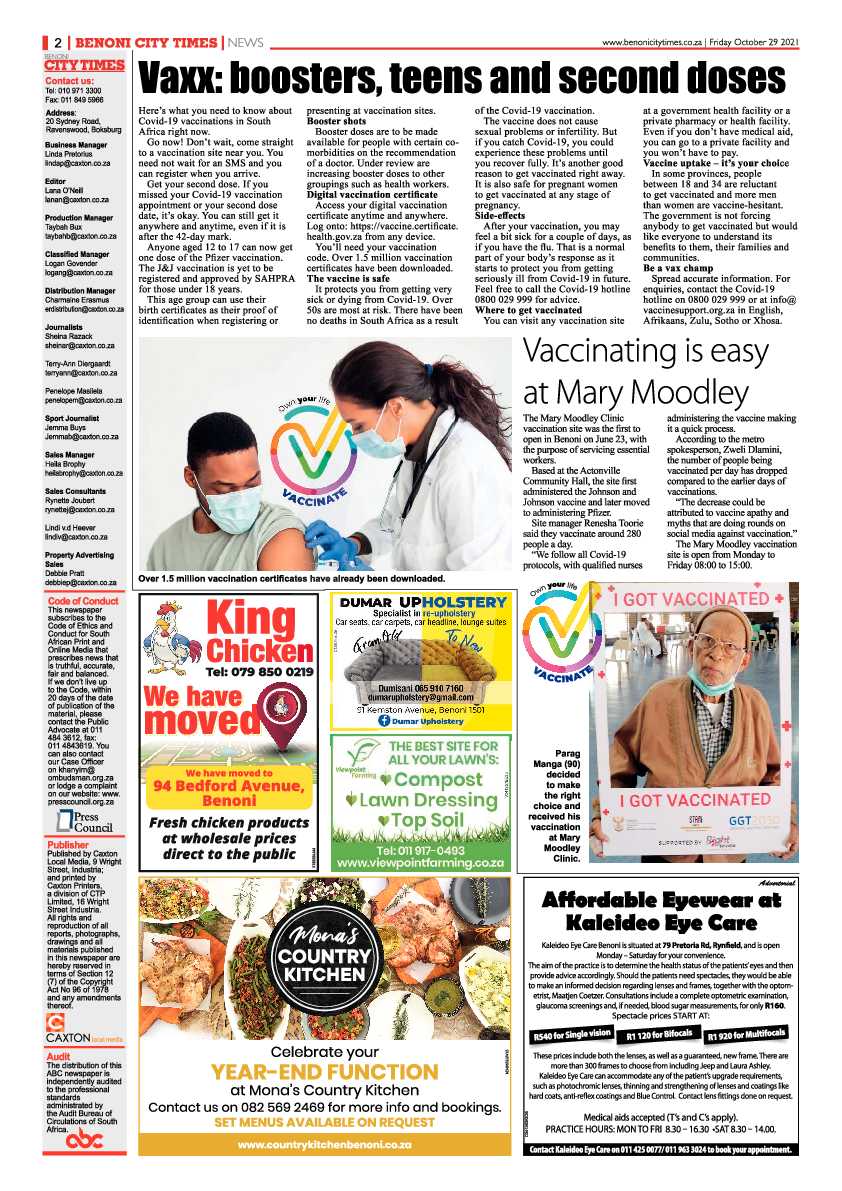 Benoni City Times 29 October 2021 page 4