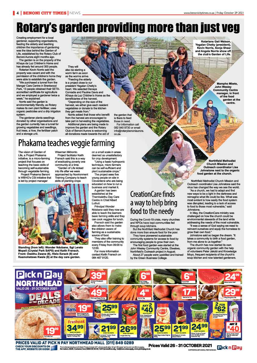 Benoni City Times 29 October 2021 page 6