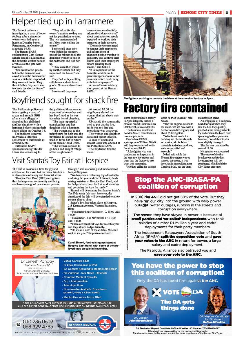 Benoni City Times 29 October 2021 page 7