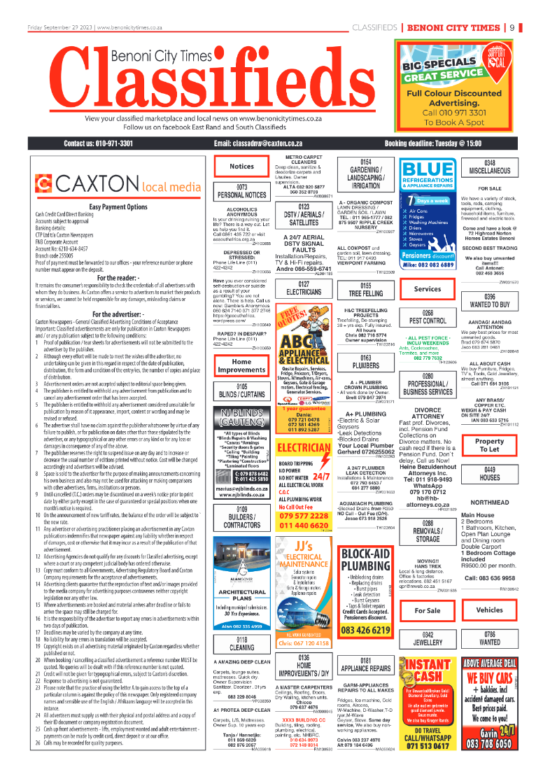 Benoni City Times 29 September 2023 page 8