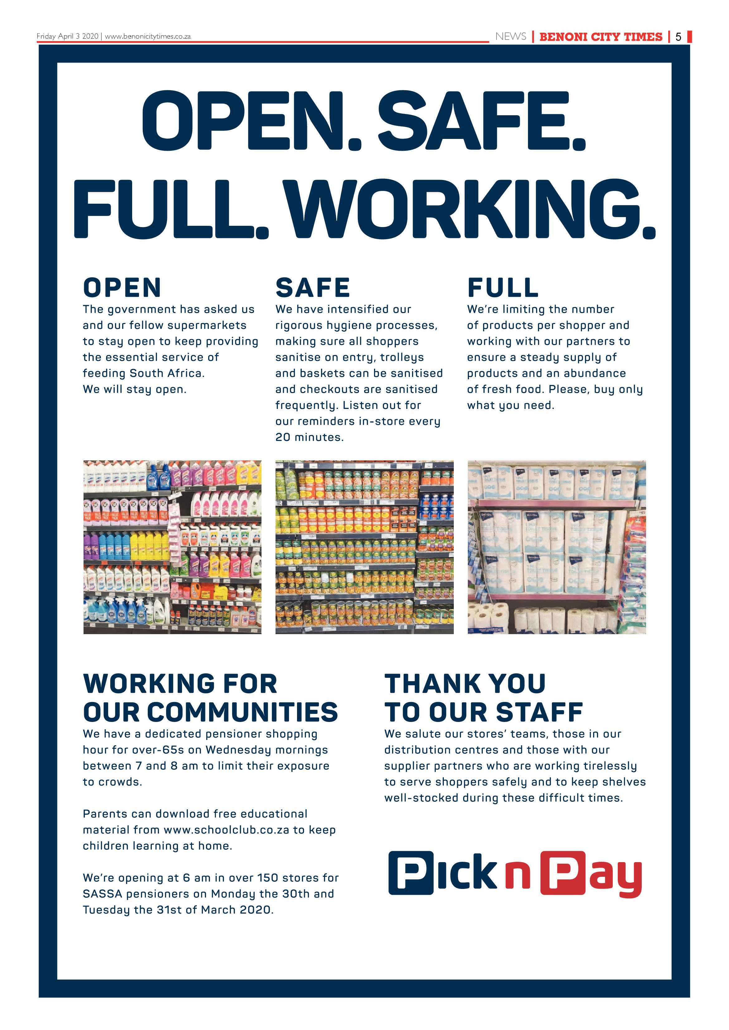 Benoni City Times 2 April 2020 page 5