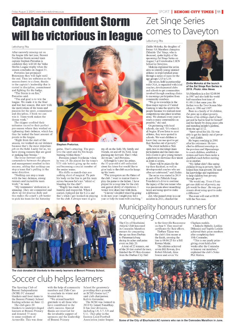 Benoni City Times 2 August 2024 page 19