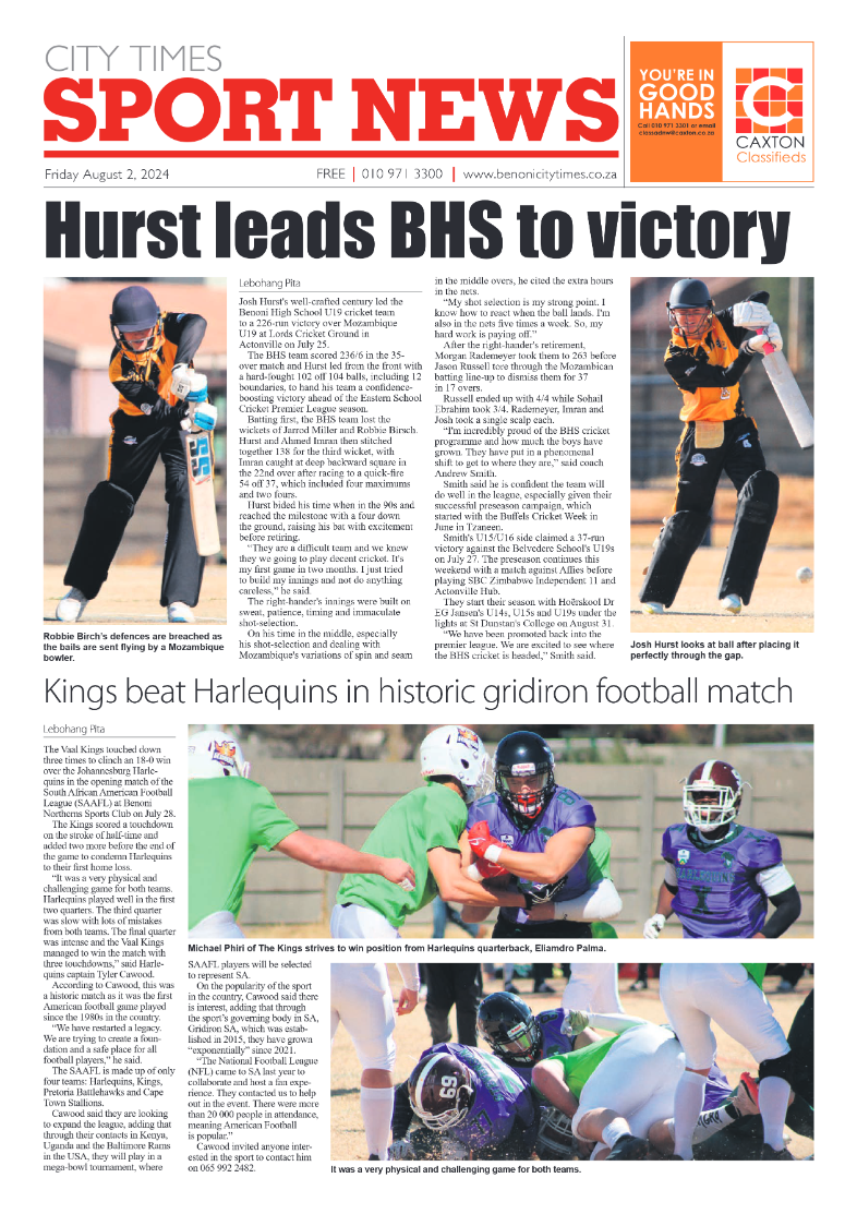 Benoni City Times 2 August 2024 page 20