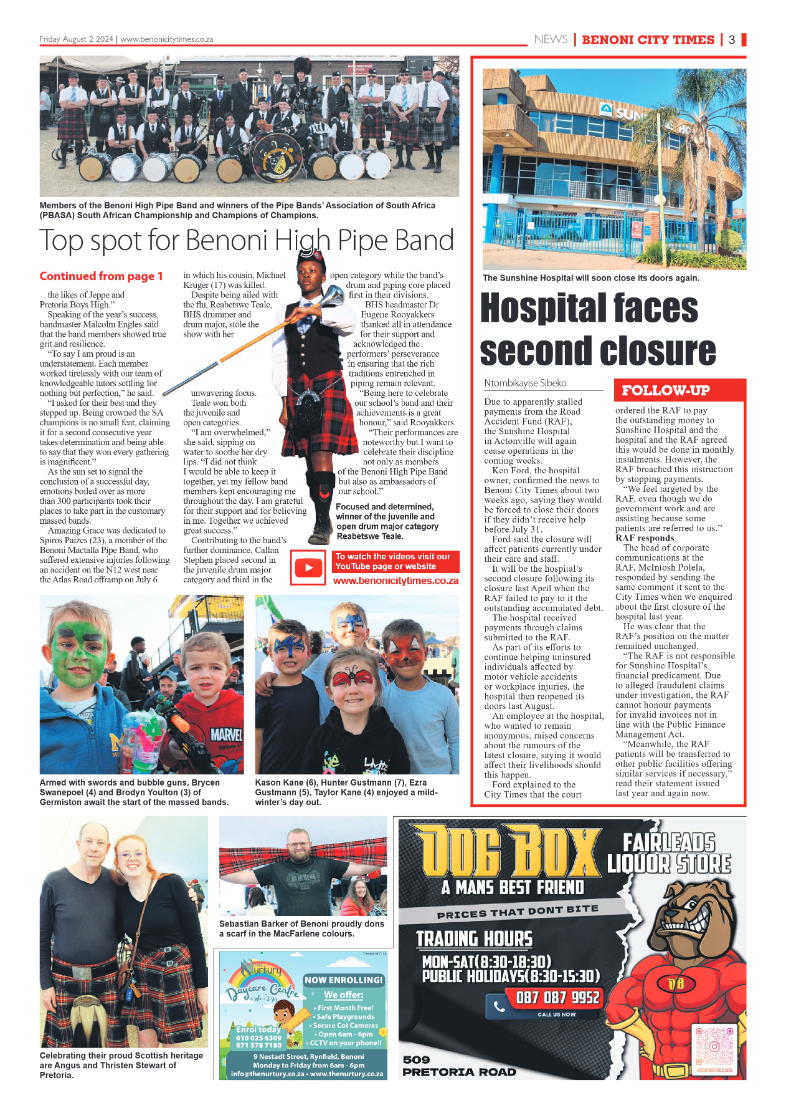 Benoni City Times 2 August 2024 page 3