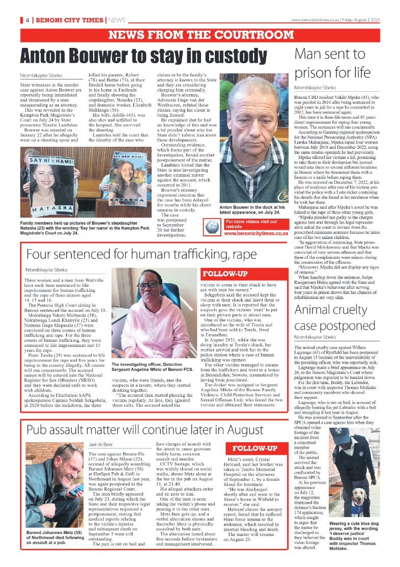 Benoni City Times 2 August 2024 page 4