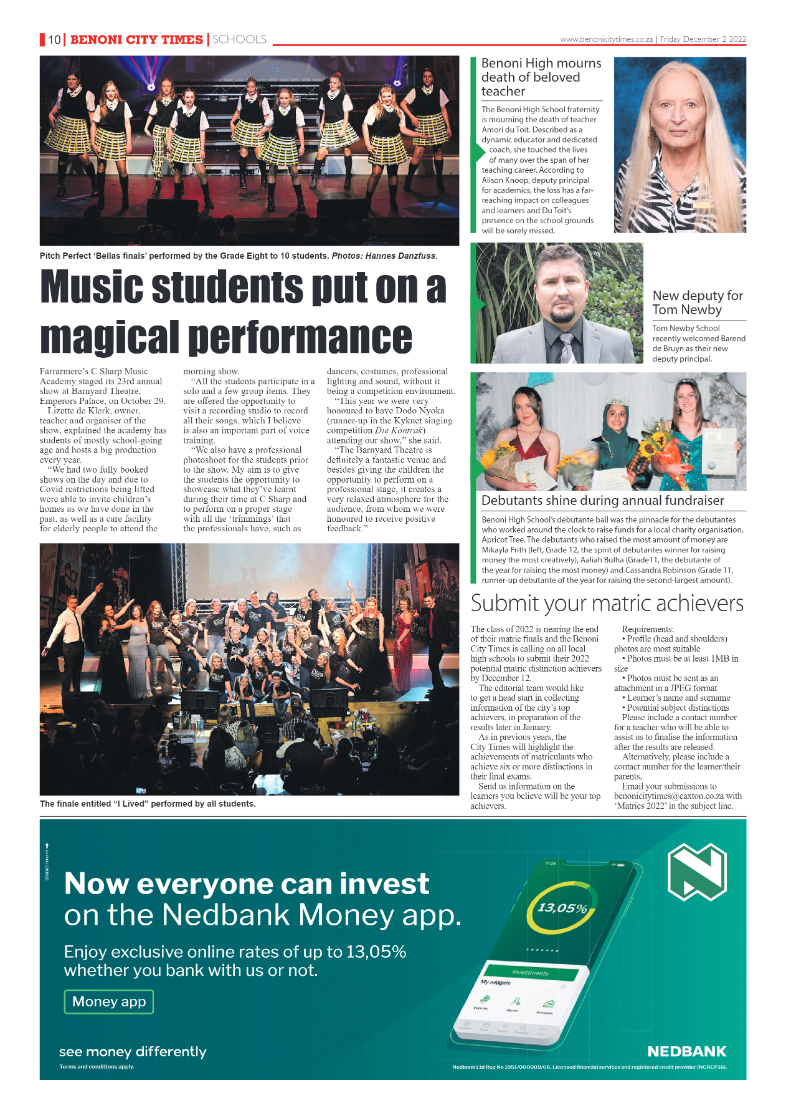 Benoni City Times 2 Dec 2022 page 10