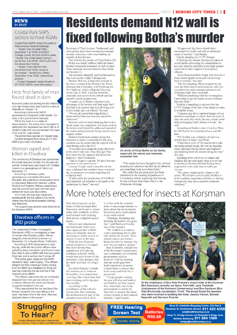 Benoni City Times 2 Dec 2022 page 3