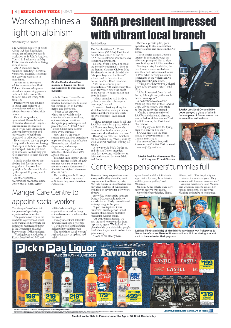 Benoni City Times 2 June 2023 page 4
