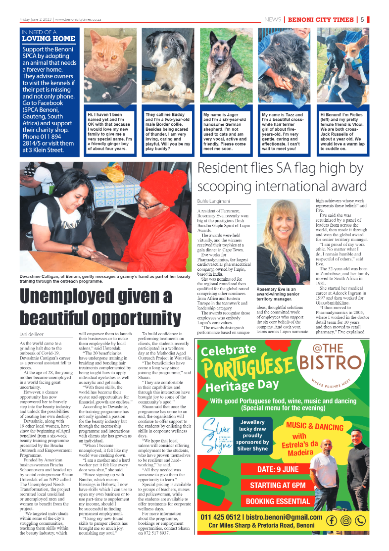 Benoni City Times 2 June 2023 page 5