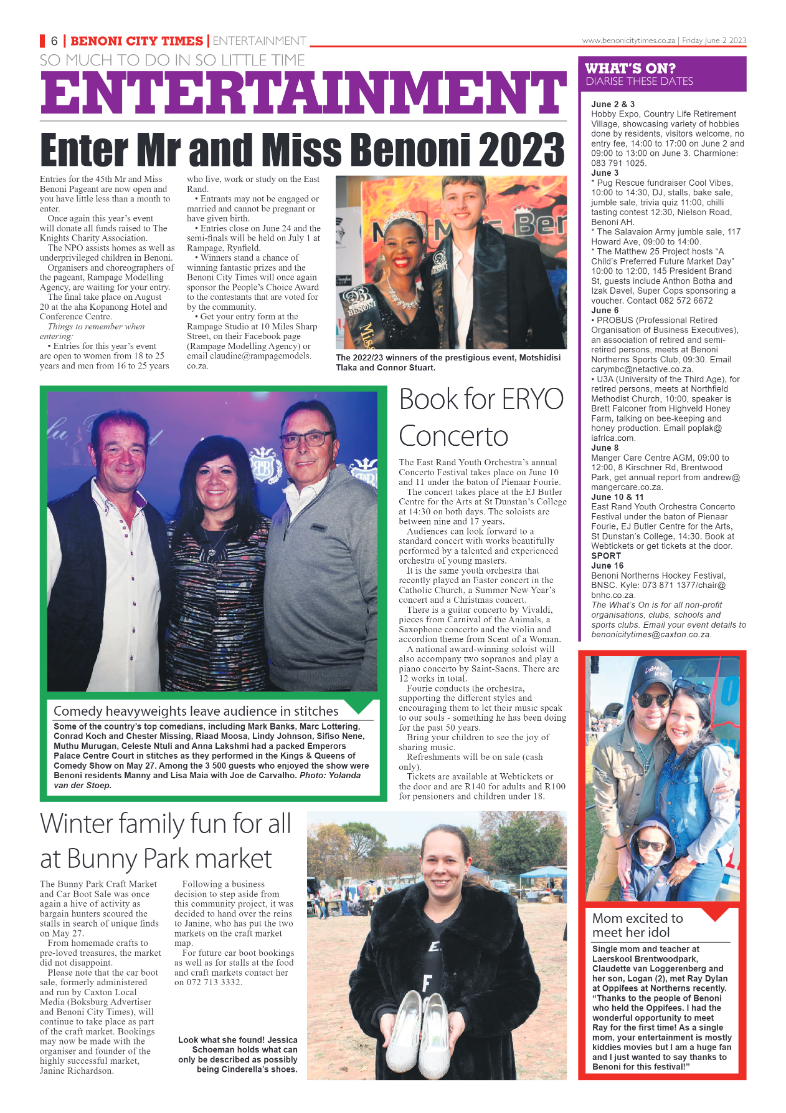 Benoni City Times 2 June 2023 page 6