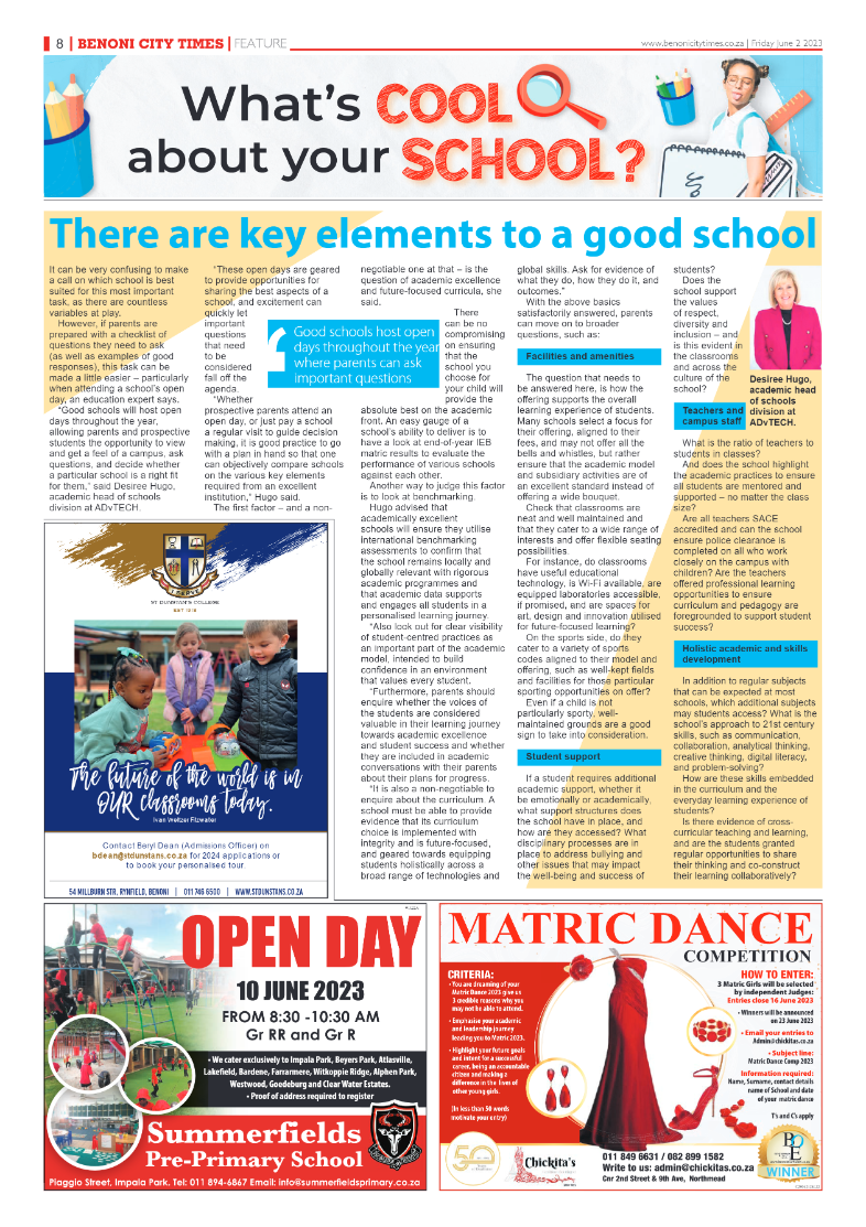 Benoni City Times 2 June 2023 page 8