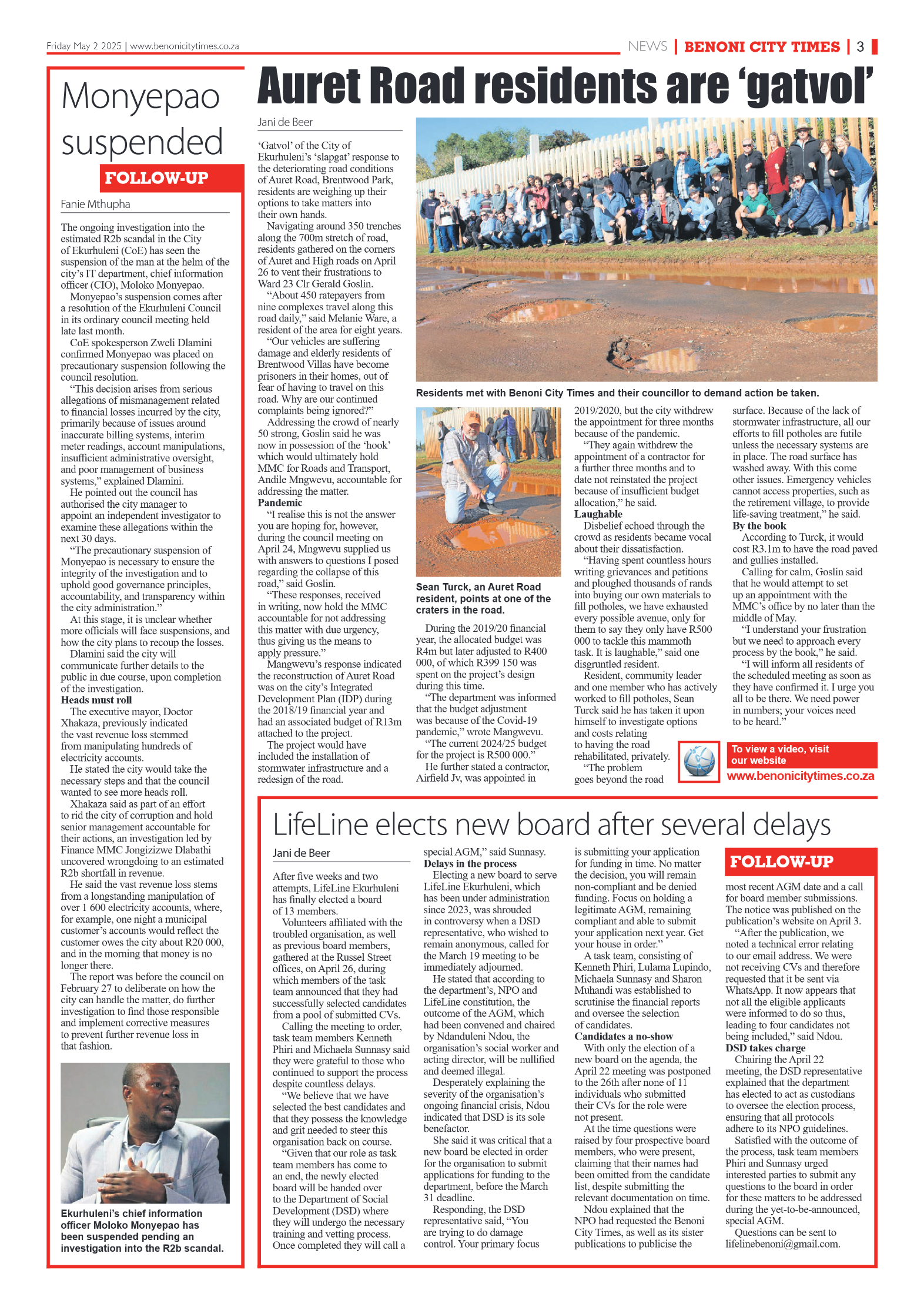 Benoni City Times 2 May 2025 page 3