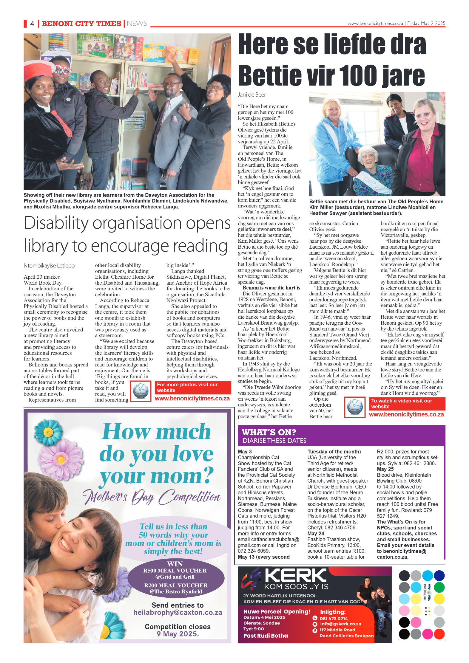 Benoni City Times 2 May 2025 page 4
