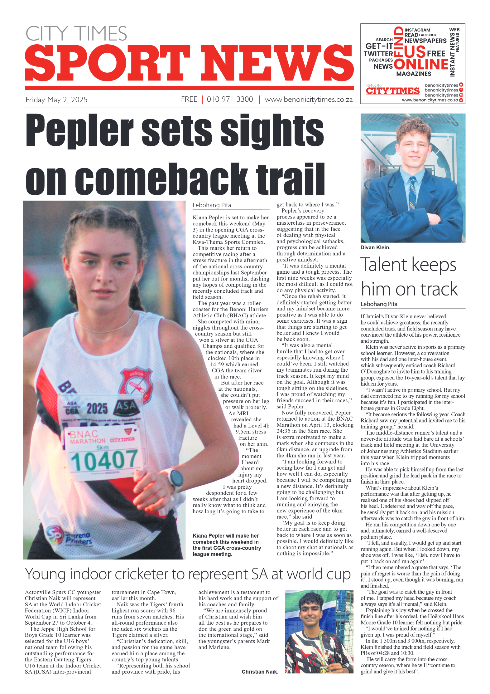 Benoni City Times 2 May 2025 page 8