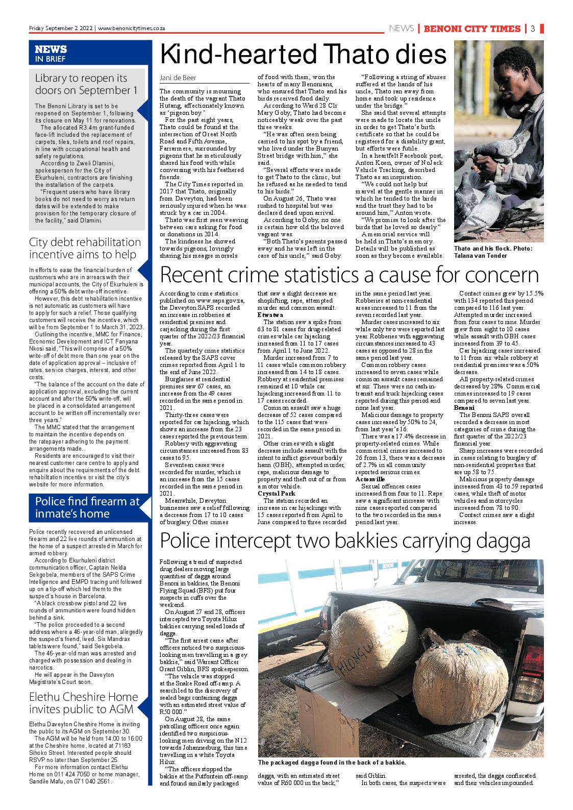 Benoni City Times 2 September 2022 page 3