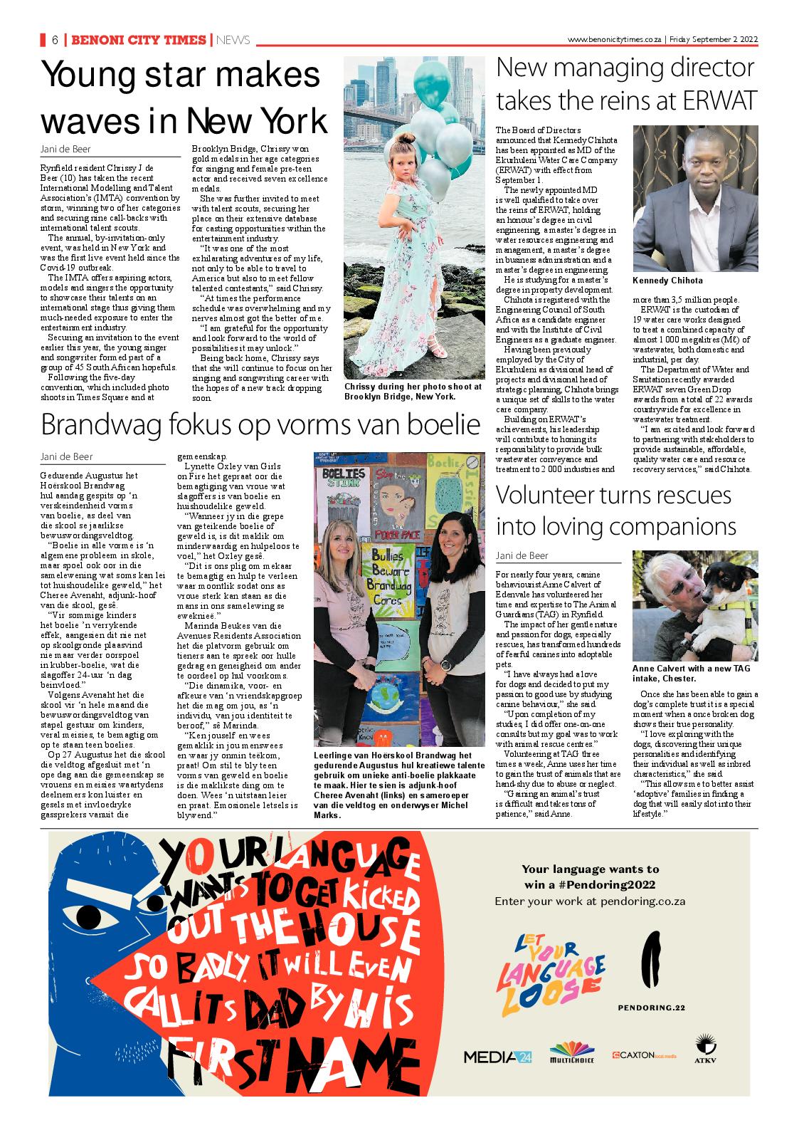 Benoni City Times 2 September 2022 page 6