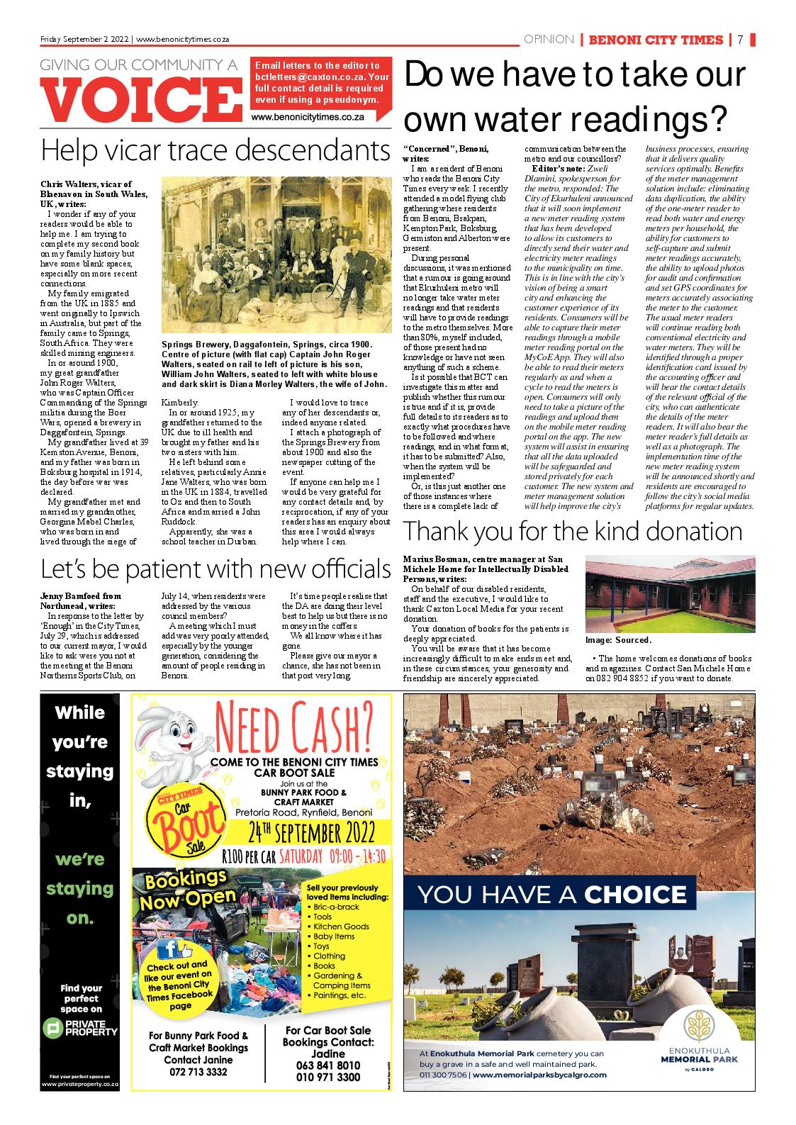 Benoni City Times 2 September 2022 page 7