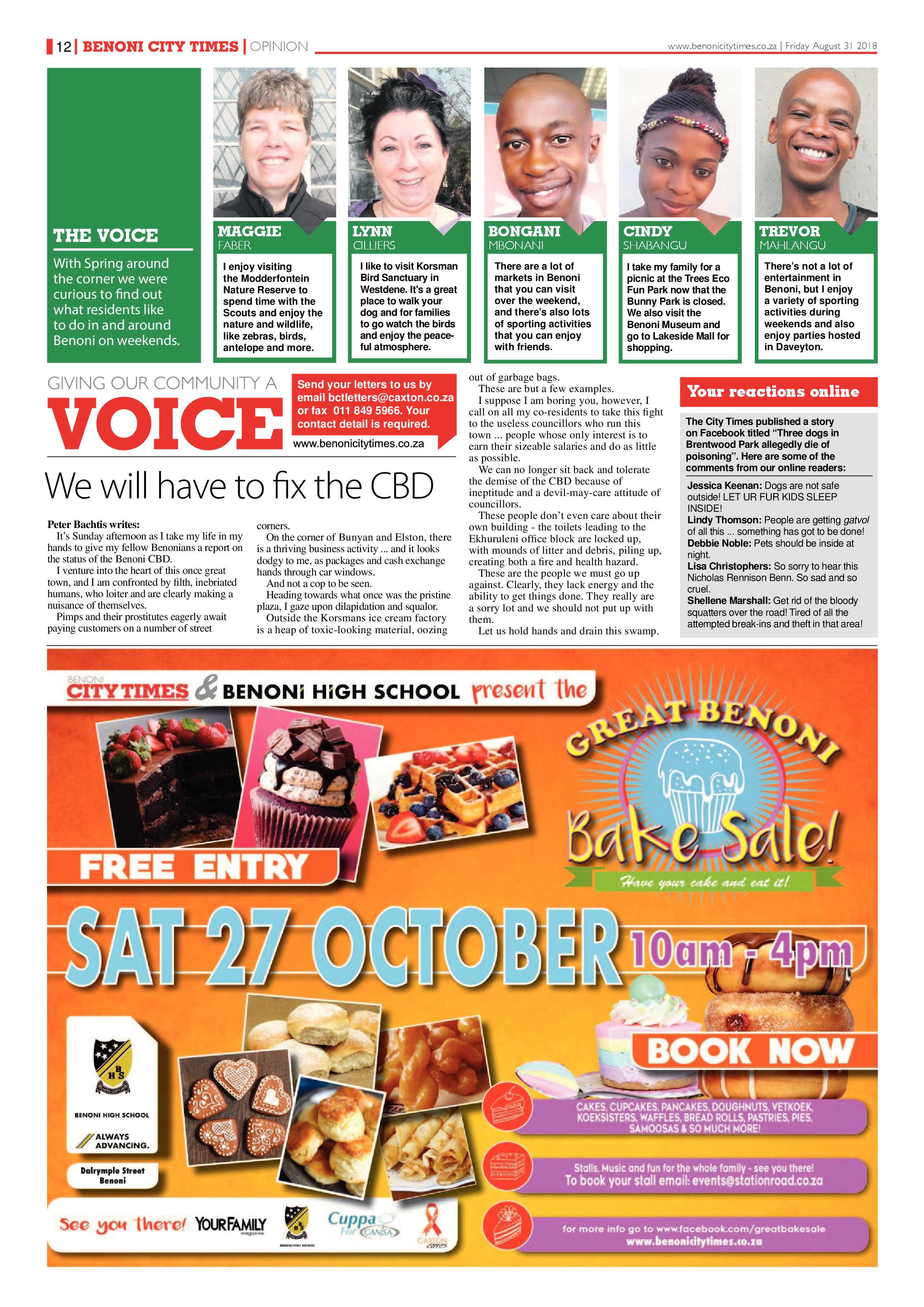 Benoni City Times 30 August 2018 page 12