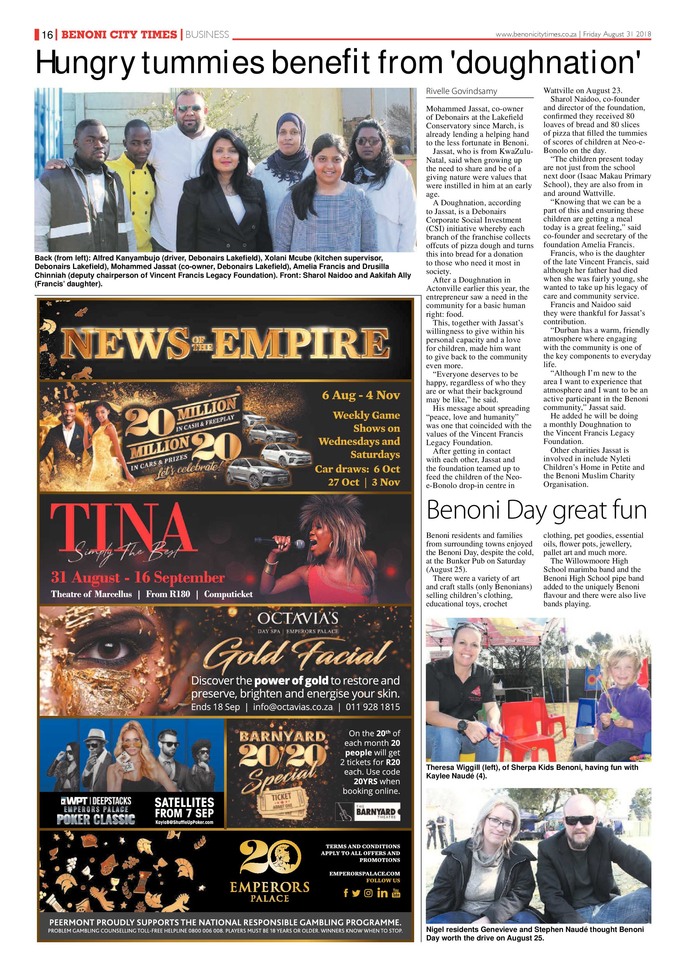 Benoni City Times 30 August 2018 page 16