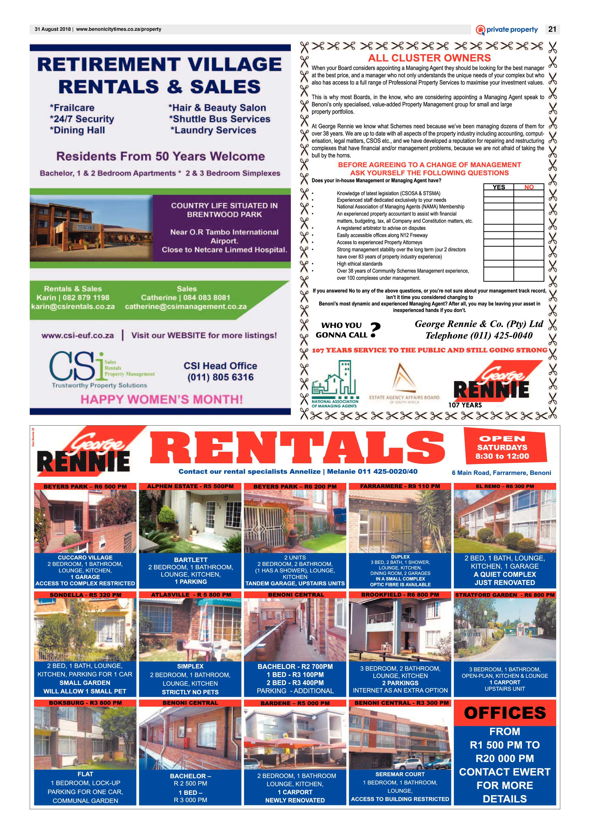 Benoni City Times 30 August 2018 page 21