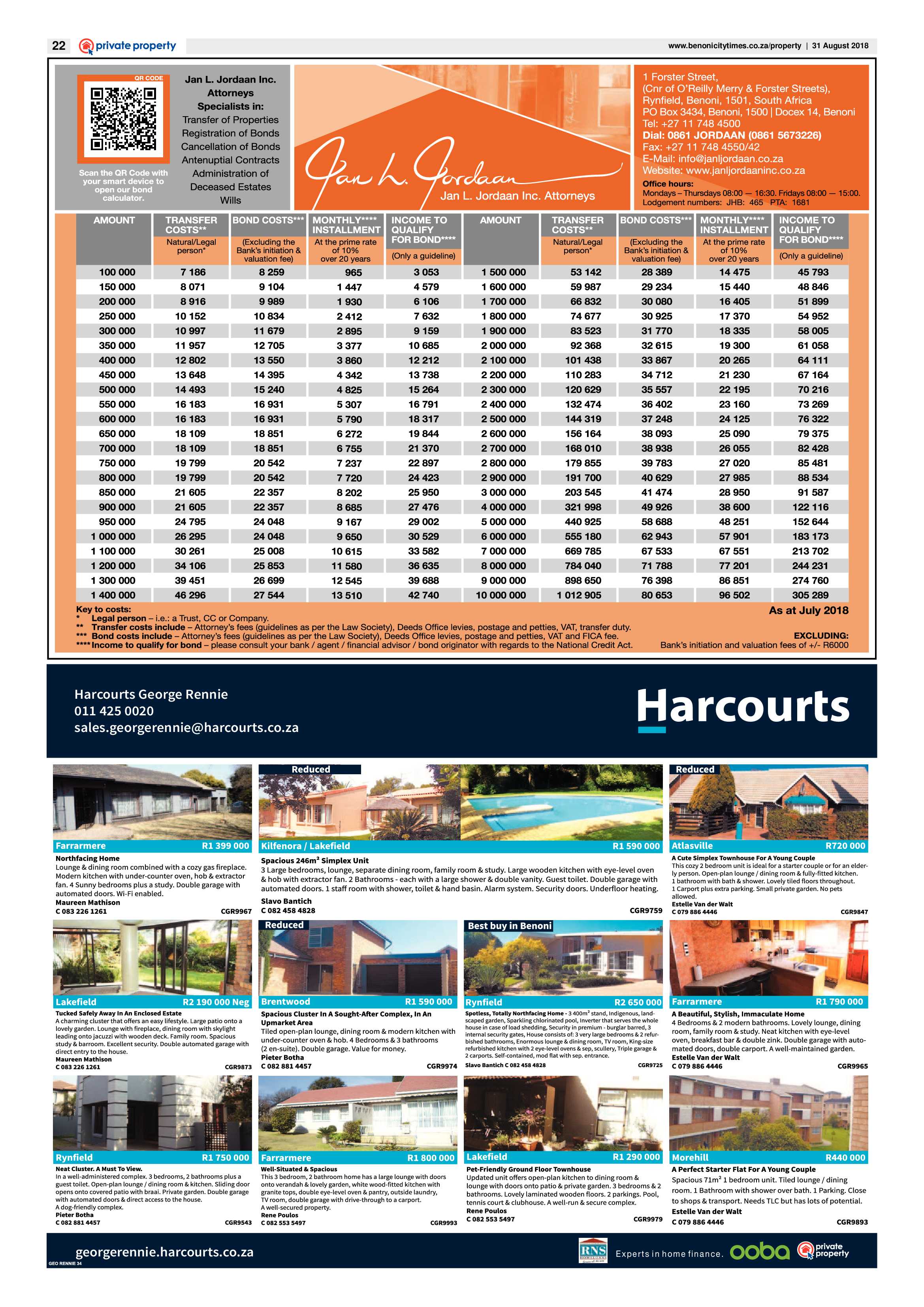 Benoni City Times 30 August 2018 page 22