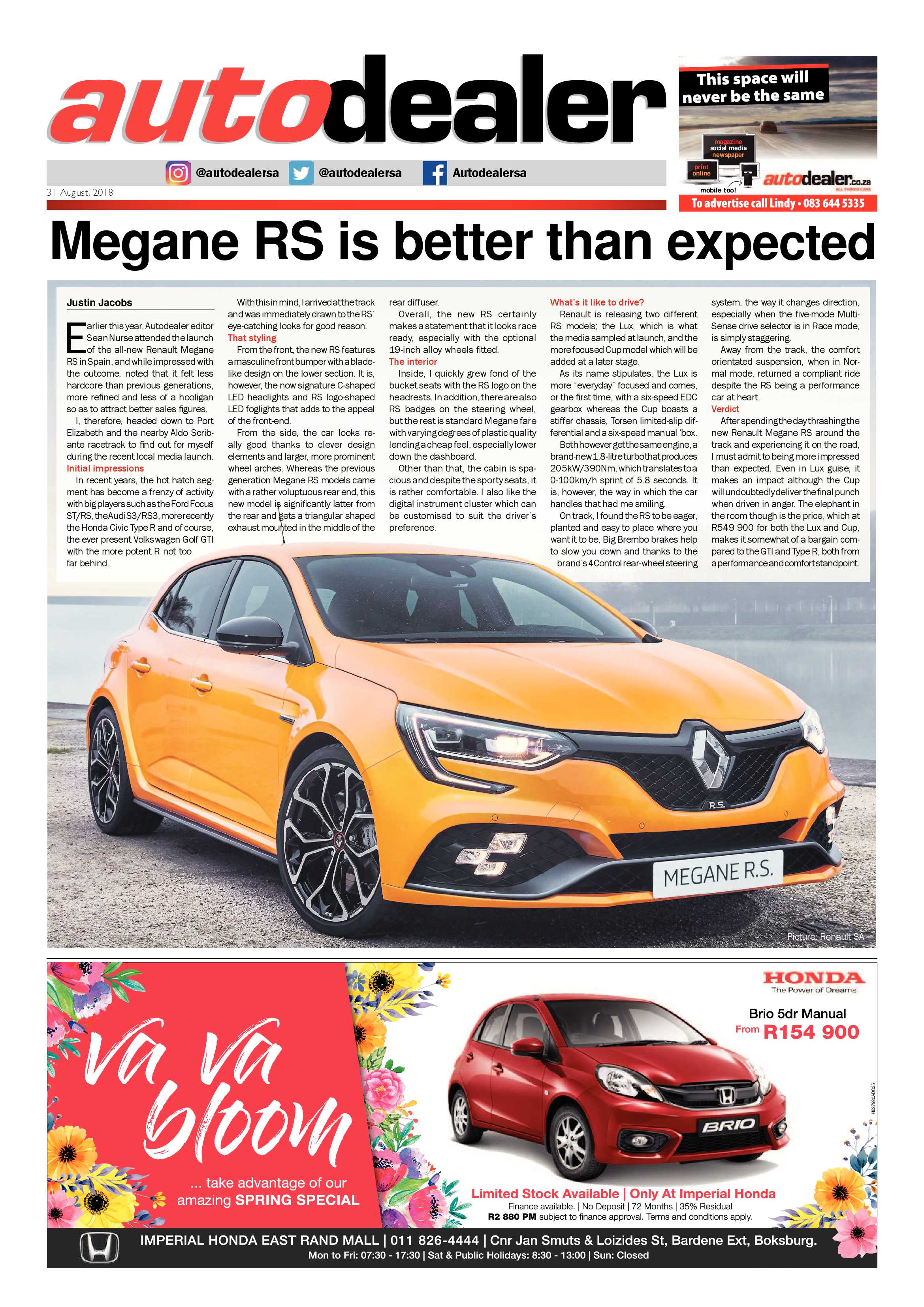 Benoni City Times 30 August 2018 page 28