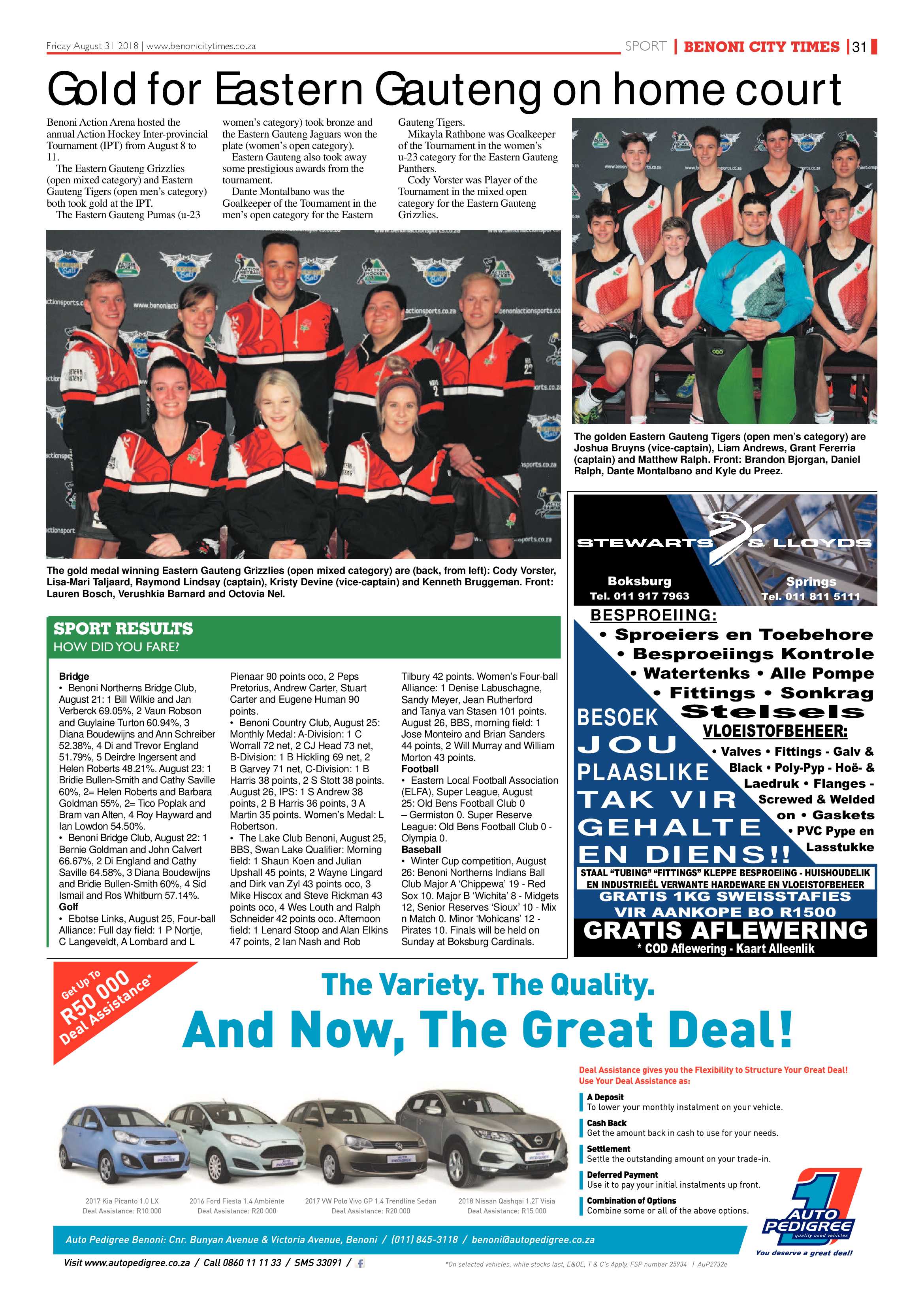 Benoni City Times 30 August 2018 page 31