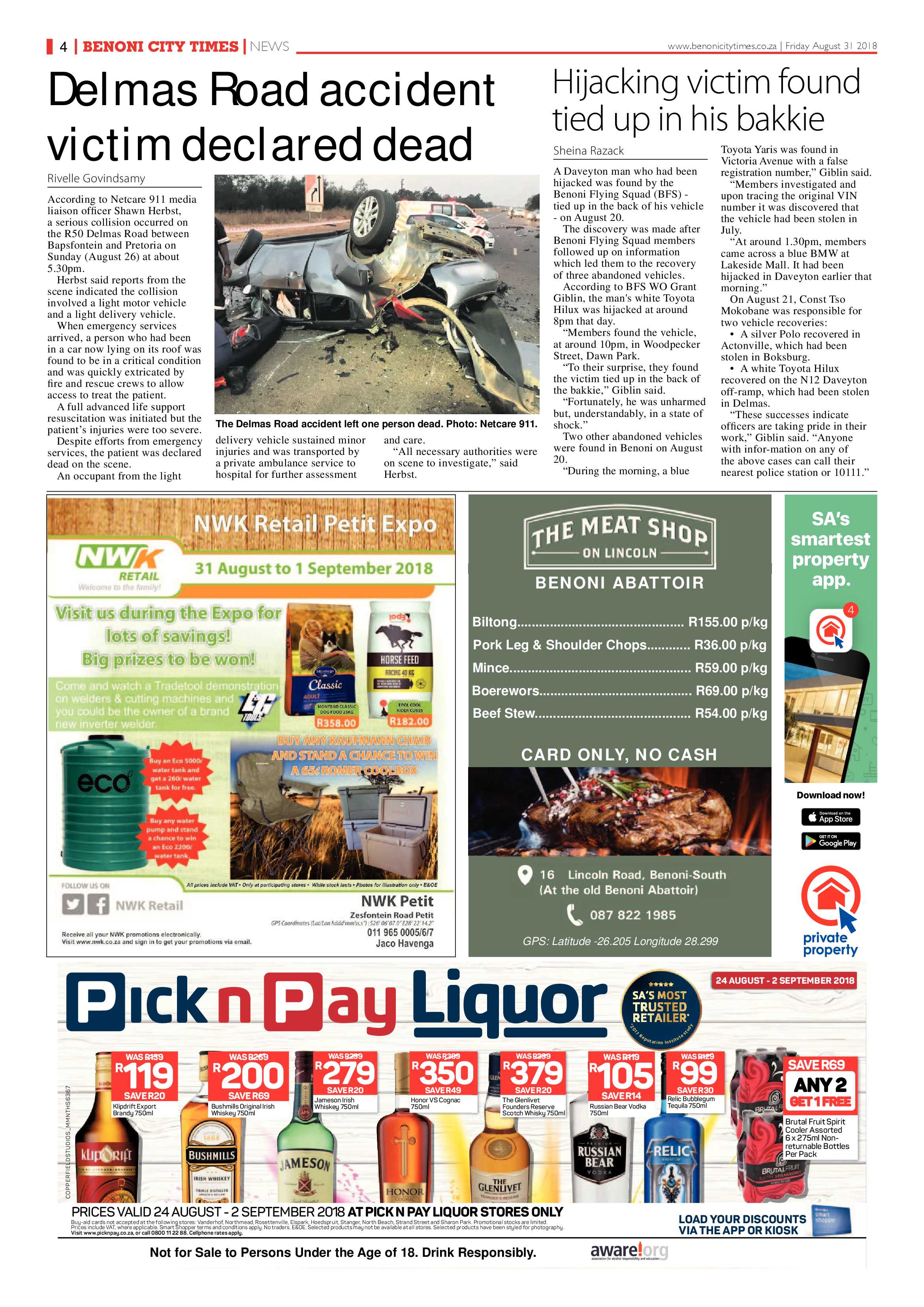 Benoni City Times 30 August 2018 page 4