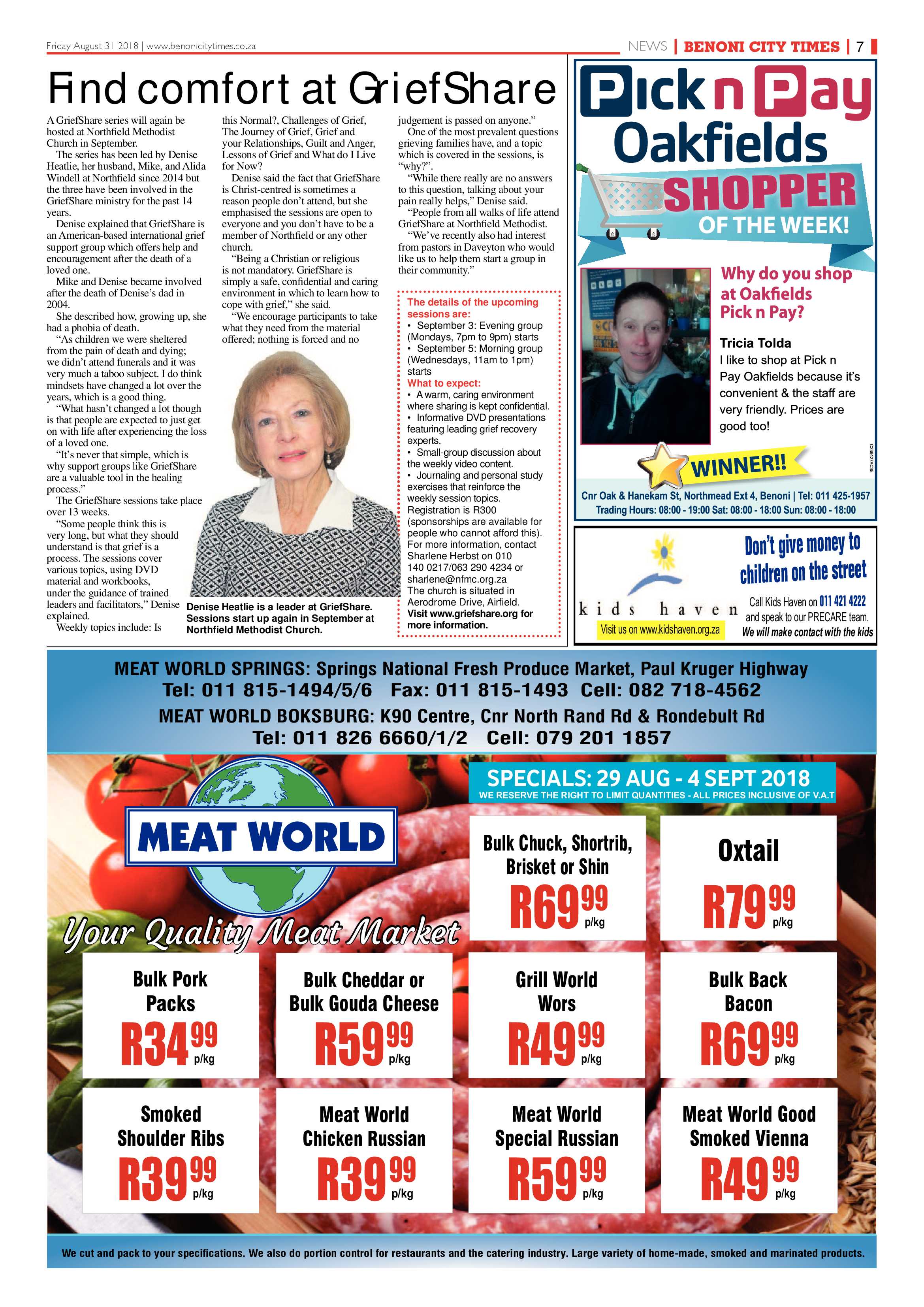 Benoni City Times 30 August 2018 page 7