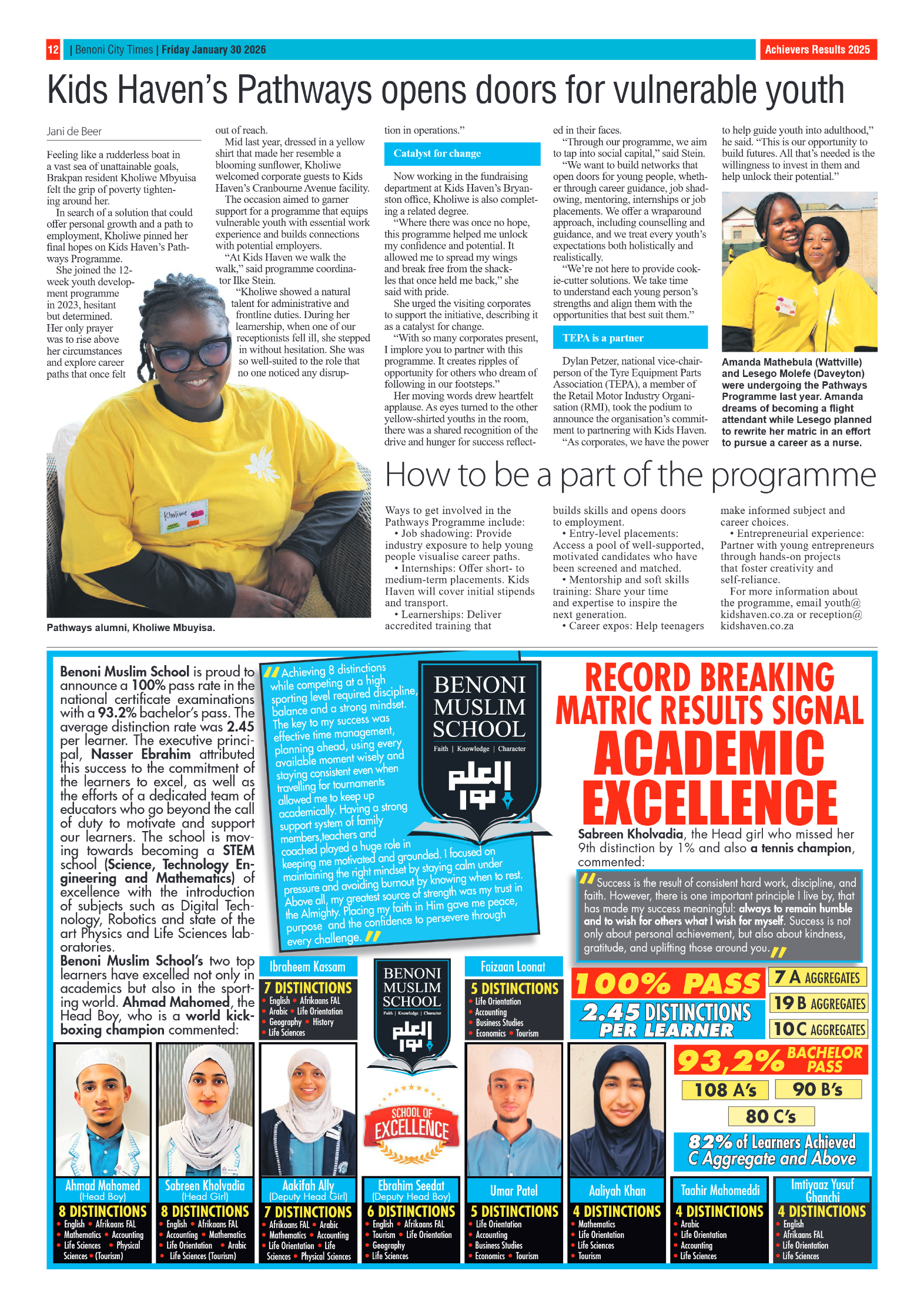 Benoni City Times 30 January 2026 page 12